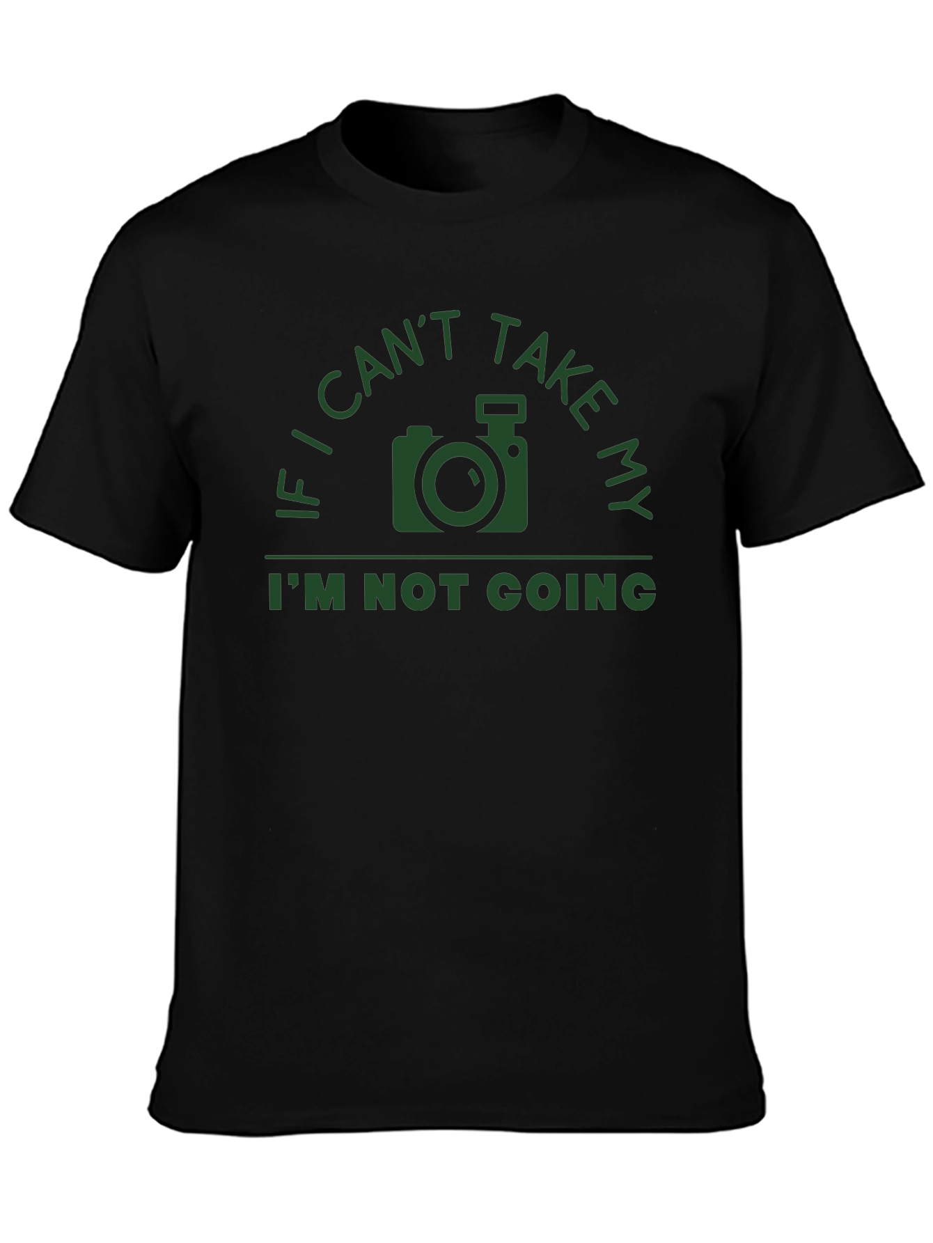 Black Photographer T-Shirt - If I Can't Take My Camera... view 3