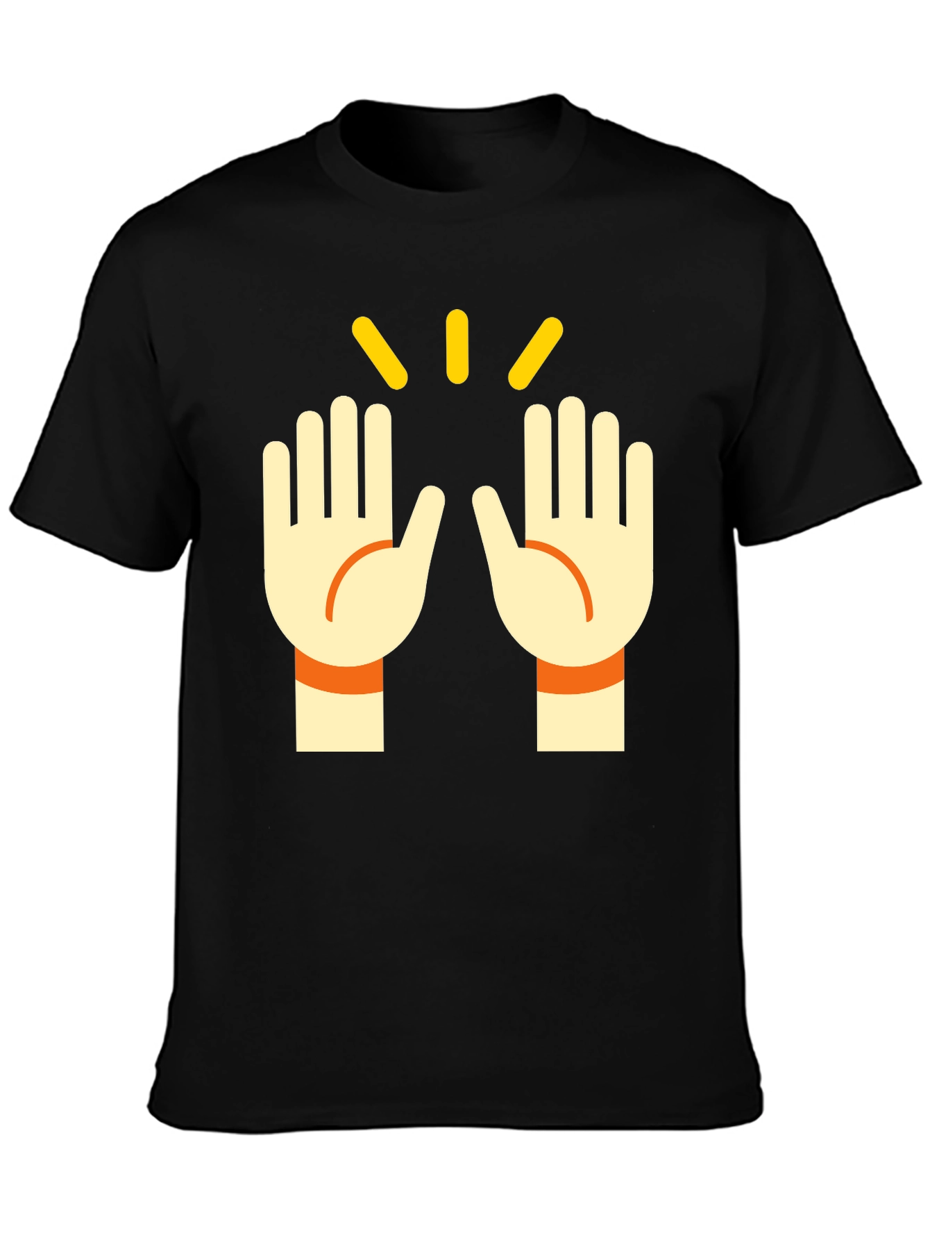 Black High Five Graphic Tee - Stylish Casual T-Shirt view 3