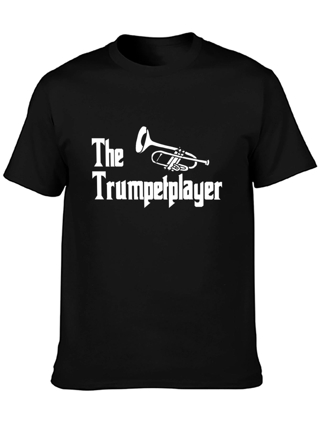 Black The Trumpetplayer T-Shirt - Musician Tee view 3