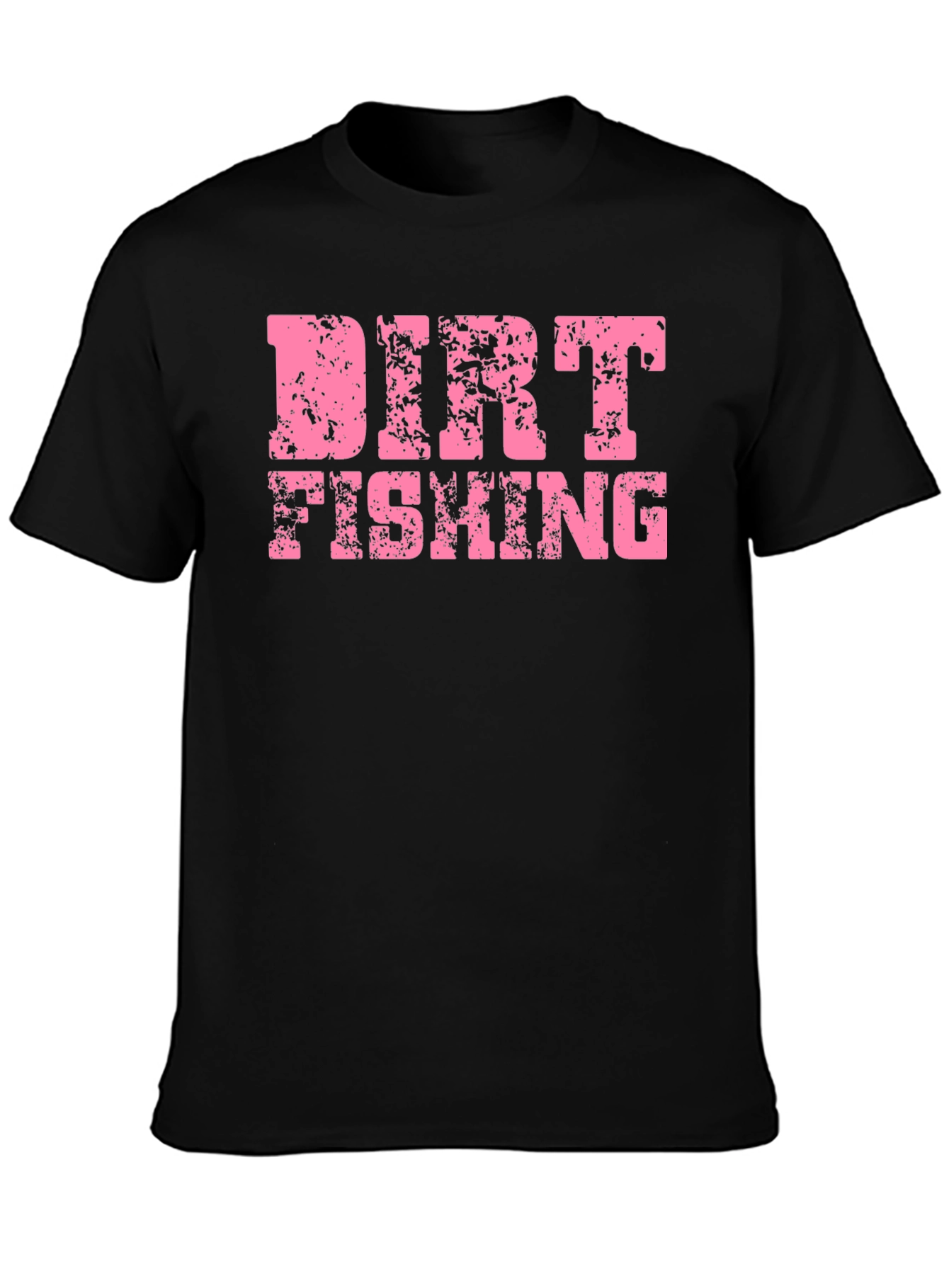 Black Dirt Fishing Graphic T-Shirt - Black view 3