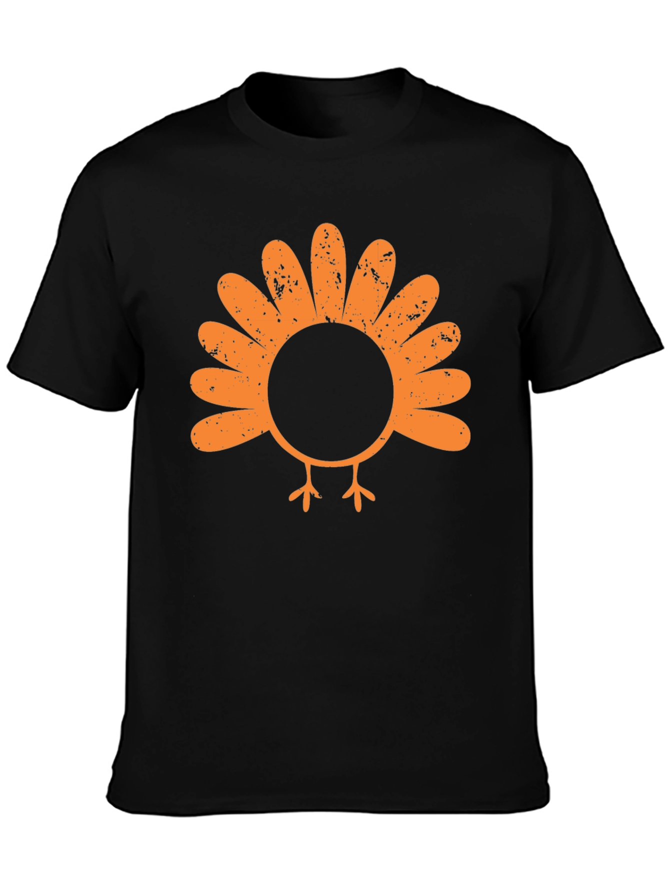 Black Turkey Graphic Tee - Thanksgiving T-Shirt view 3