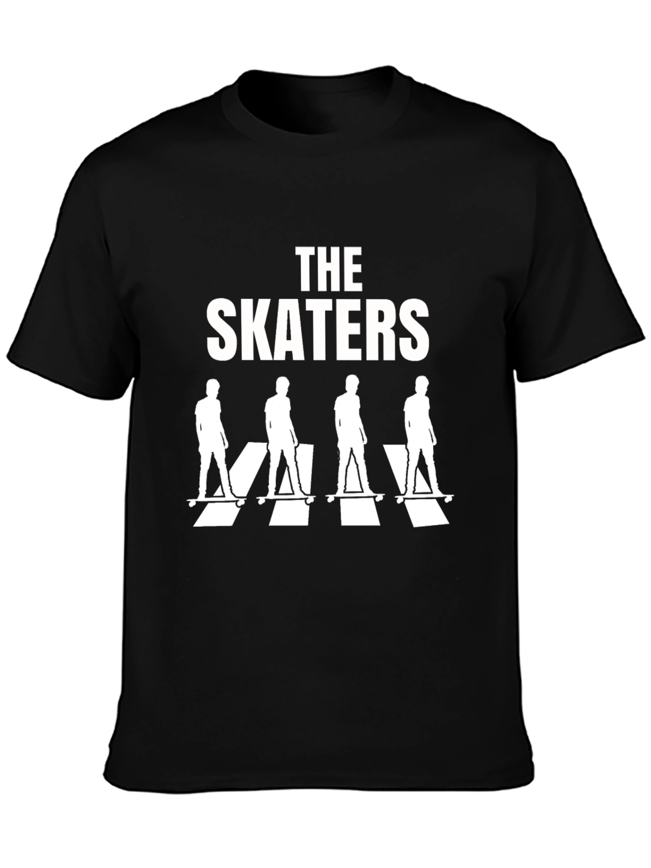 Black The Skaters T-Shirt - Abbey Road Inspired Black Tee view 3