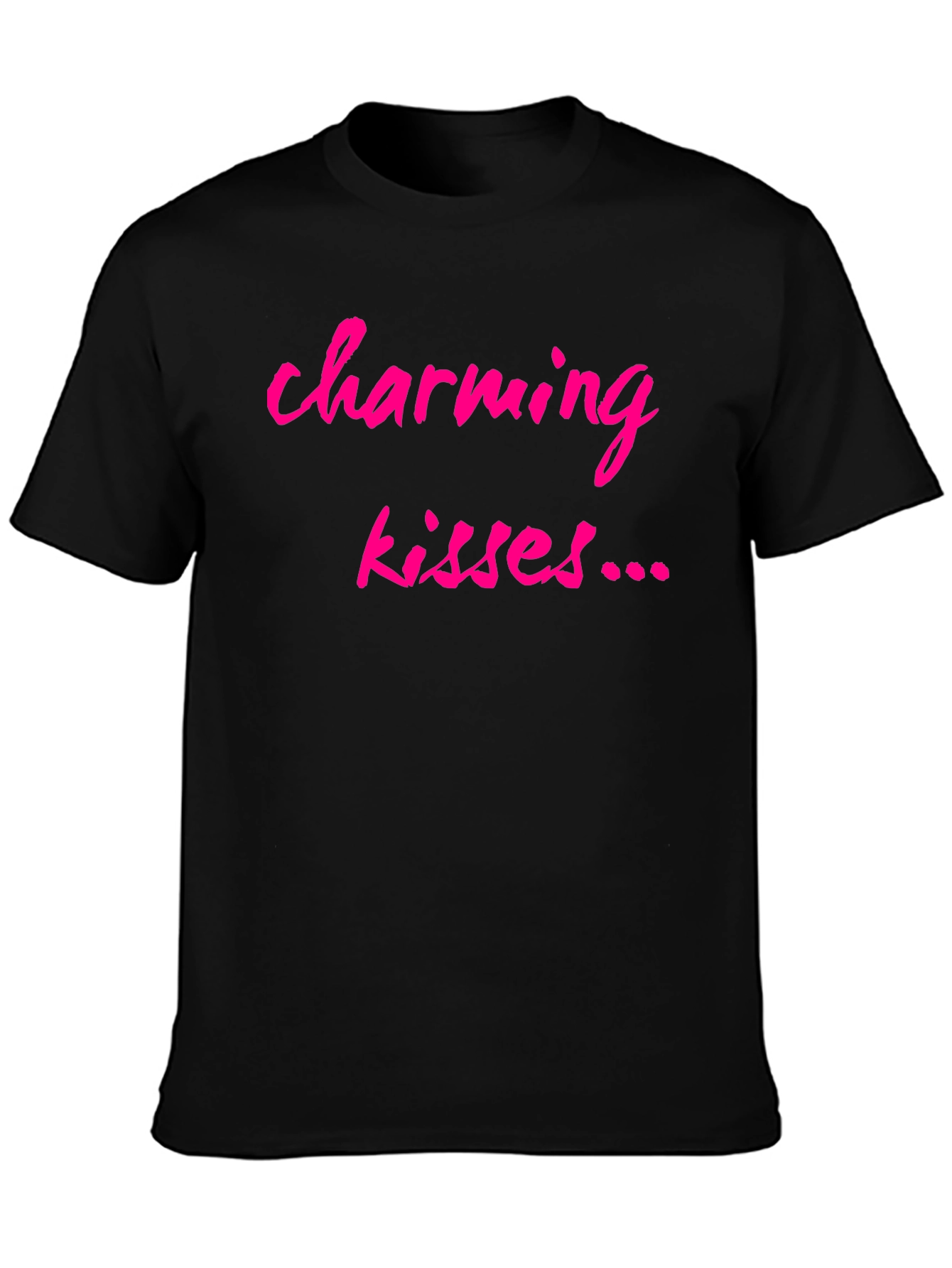 Black Charming Kisses Graphic T-Shirt view 3