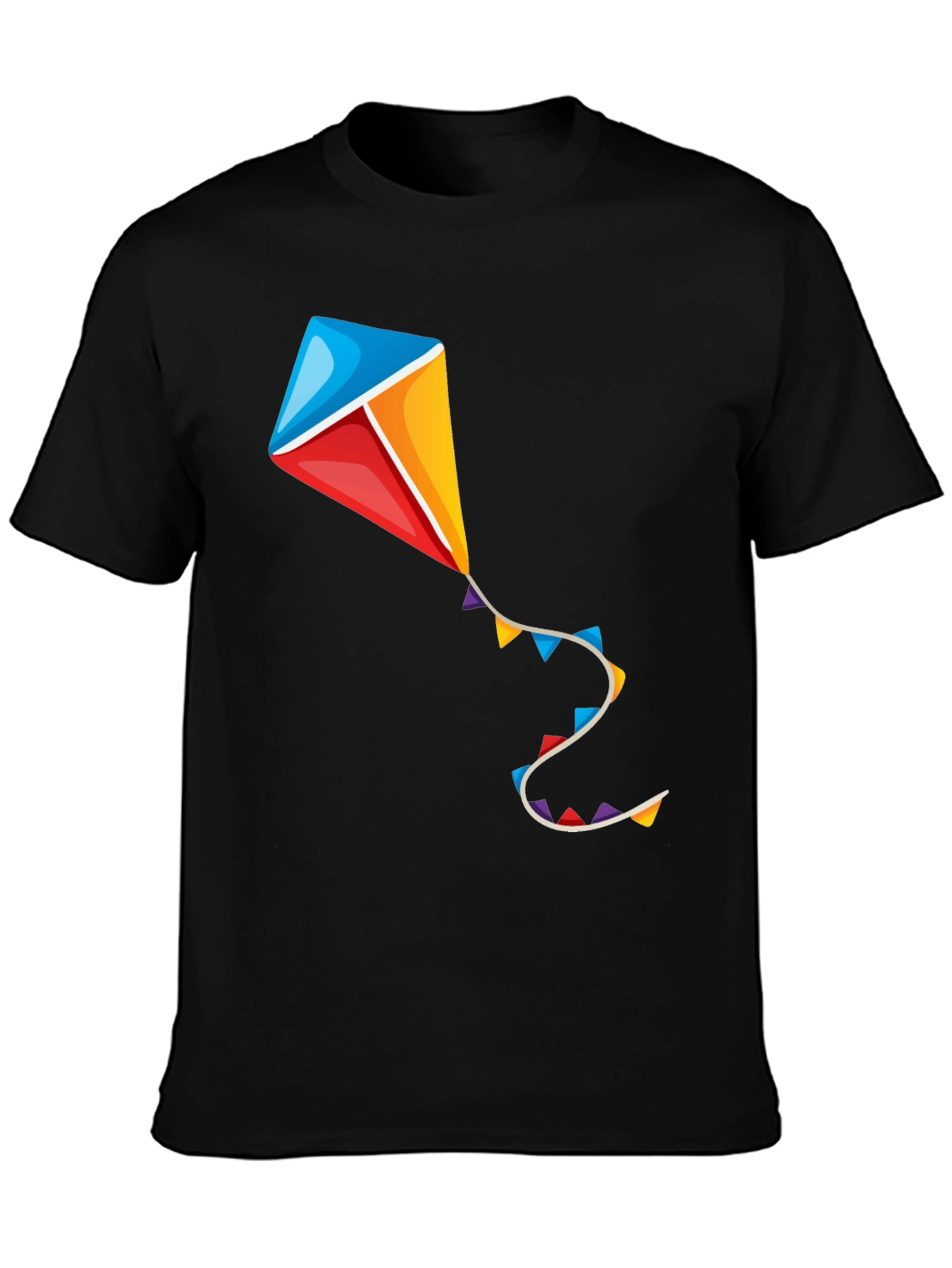 Black Kite Graphic T-Shirt - Fun & Stylish view 3