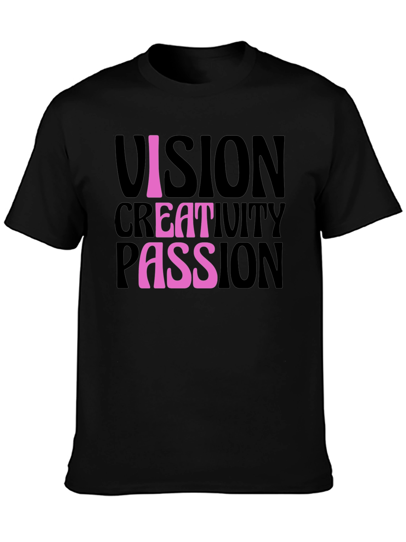 Black Vision, Creativity, Passion T-Shirt view 3
