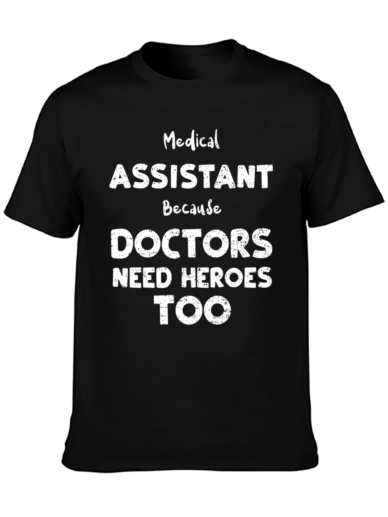 Black Medical Assistant Hero Tee view 3