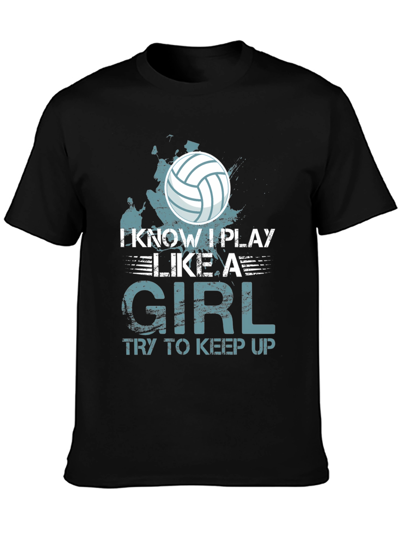 Black I Know I Play Like a Girl T-Shirt view 3