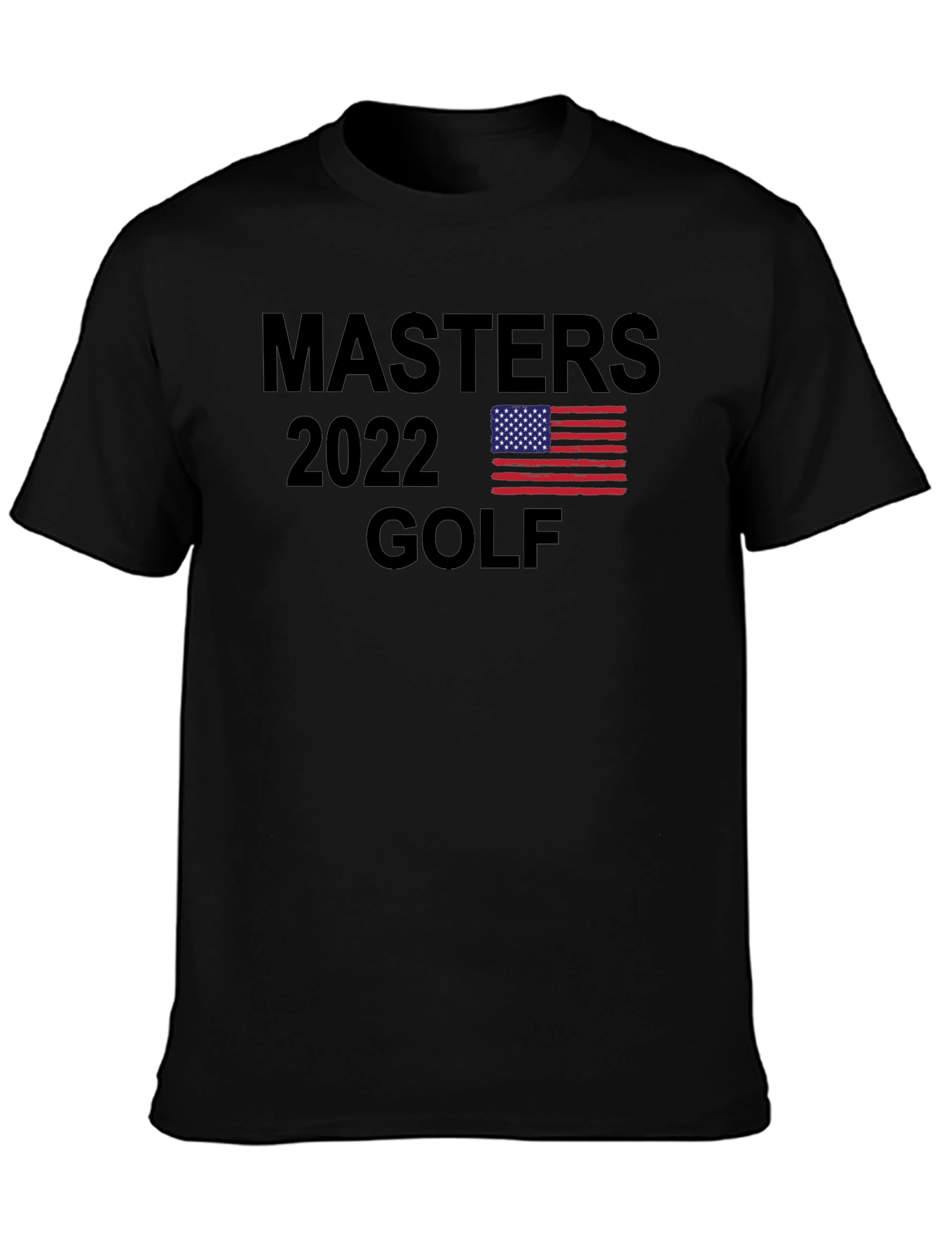 Black Masters 2022 Golf Graphic T-Shirt view 3