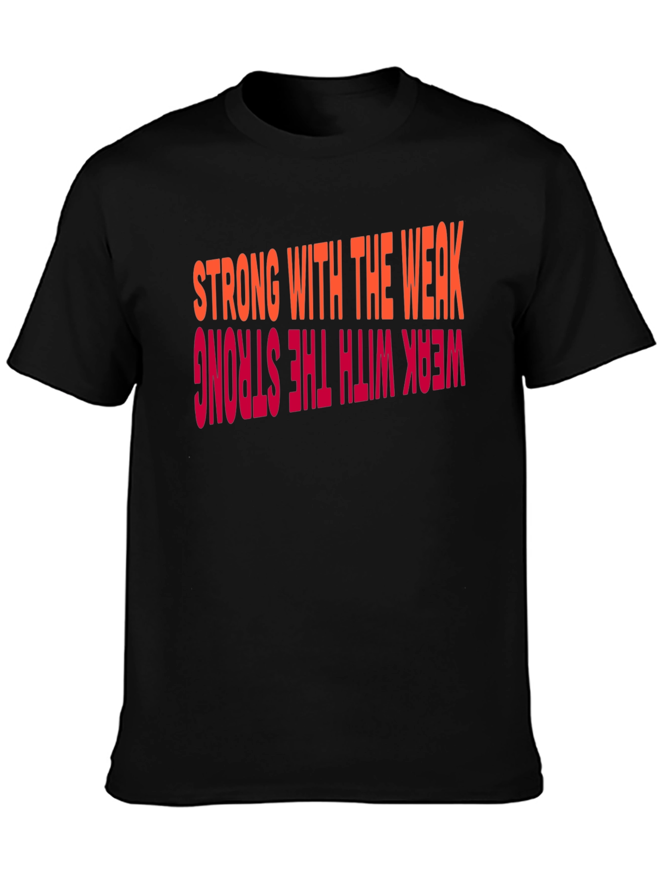 Black Strong with the Weak Graphic Tee view 3