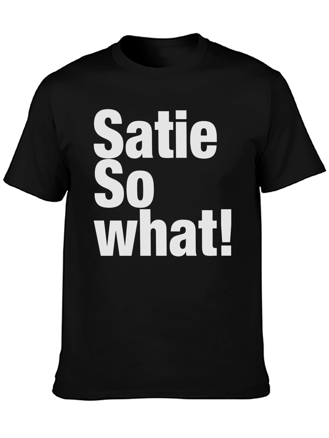 Black Satie So What! Graphic T-Shirt - Casual Wear view 3