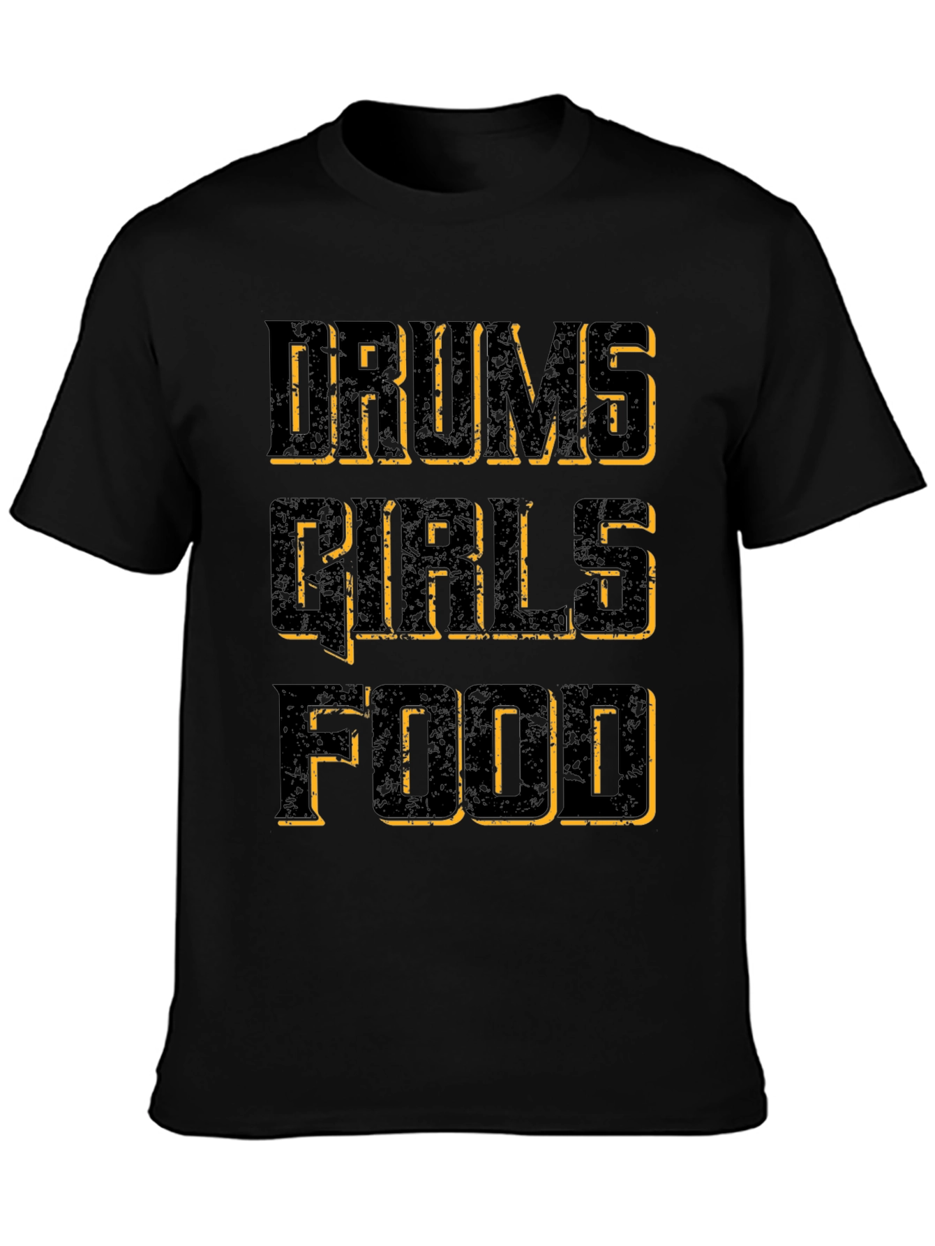 Black Drums Girls Food Graphic Tee view 3