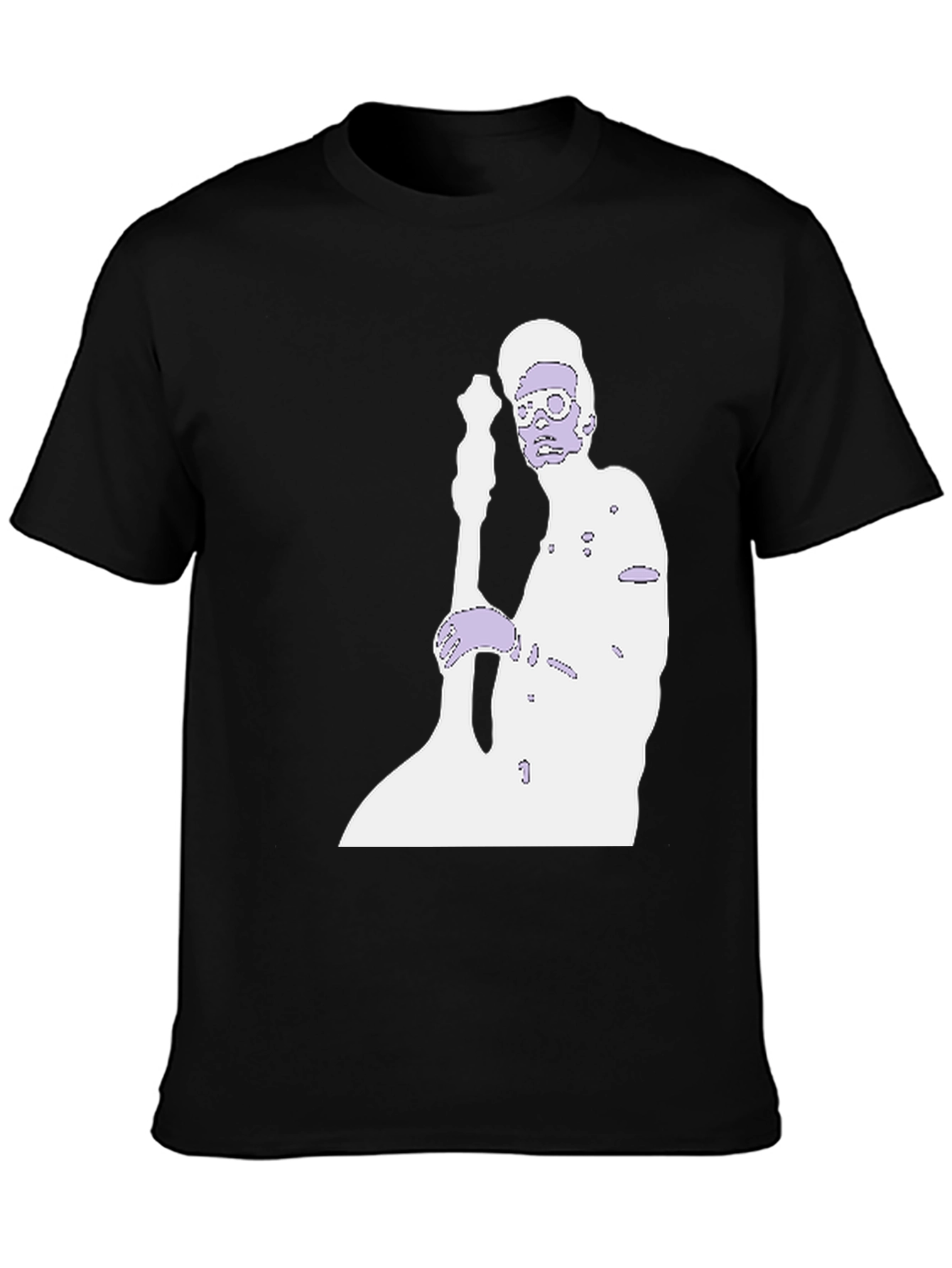 Black Retro Style Musician Graphic Tee view 3