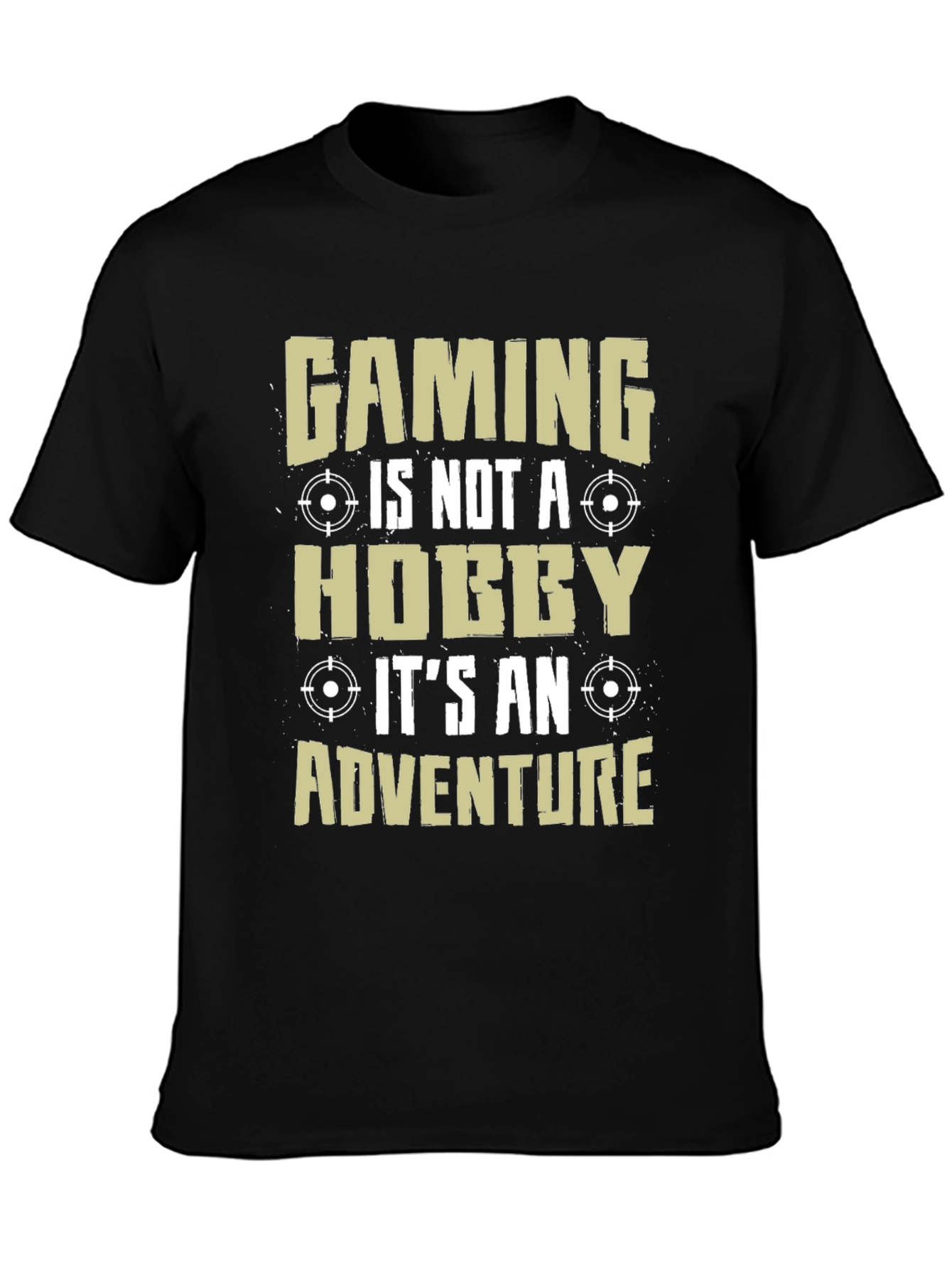 Black Gaming is Not a Hobby Men's Black T-Shirt view 3