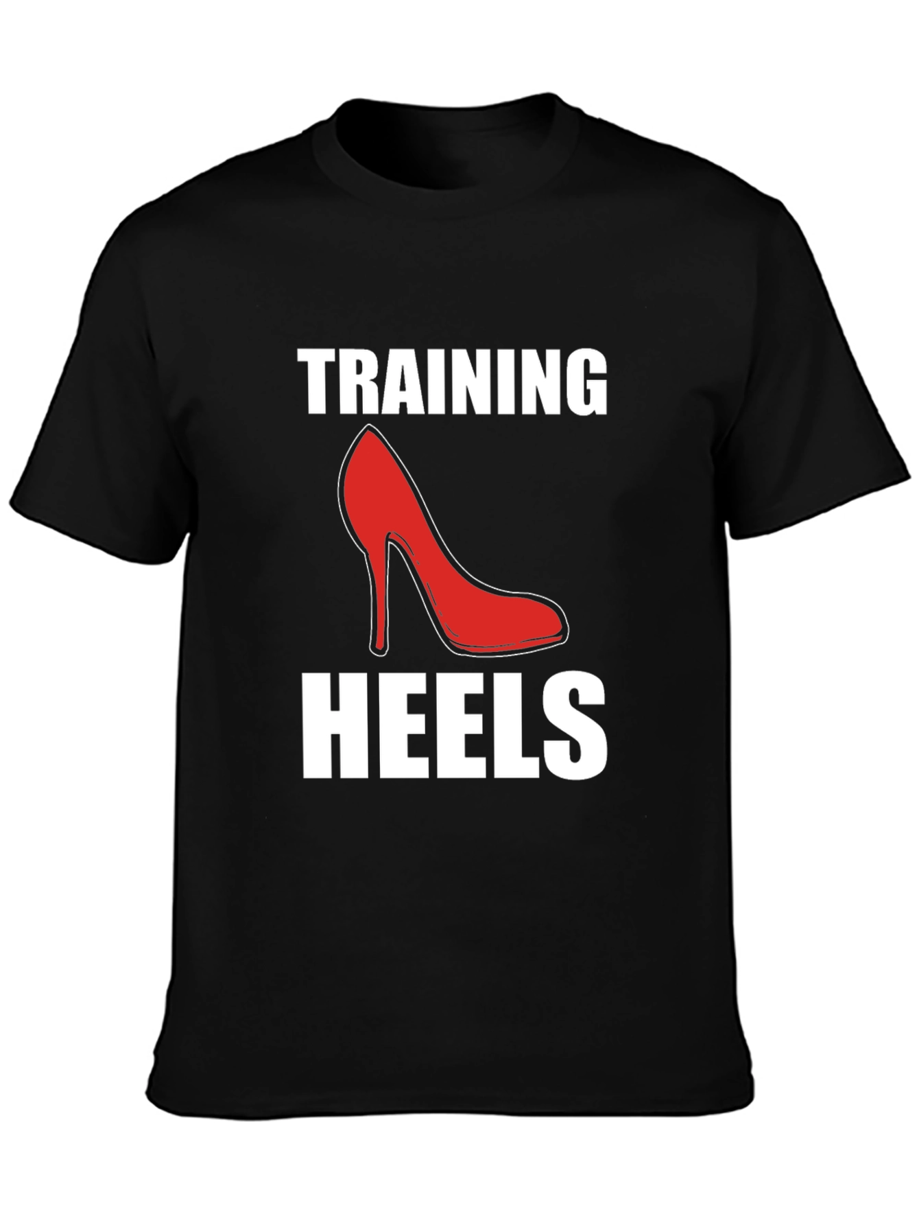 Black Training Heels T-Shirt view 3