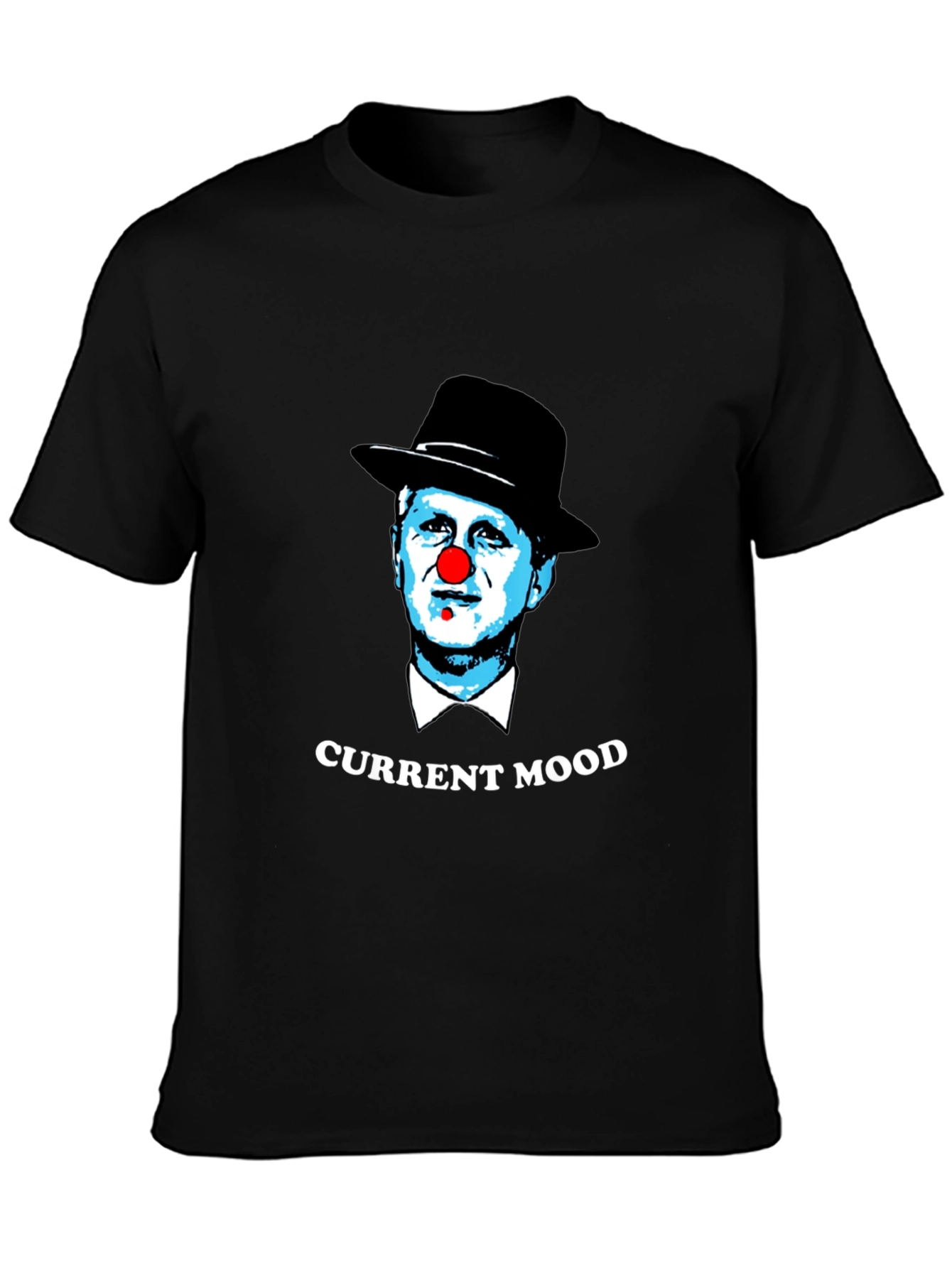 Black Current Mood Clown Graphic T-Shirt view 3