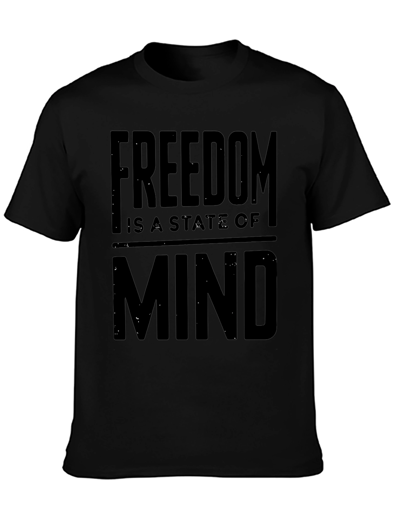 Black Freedom State of Mind Graphic Tee view 3
