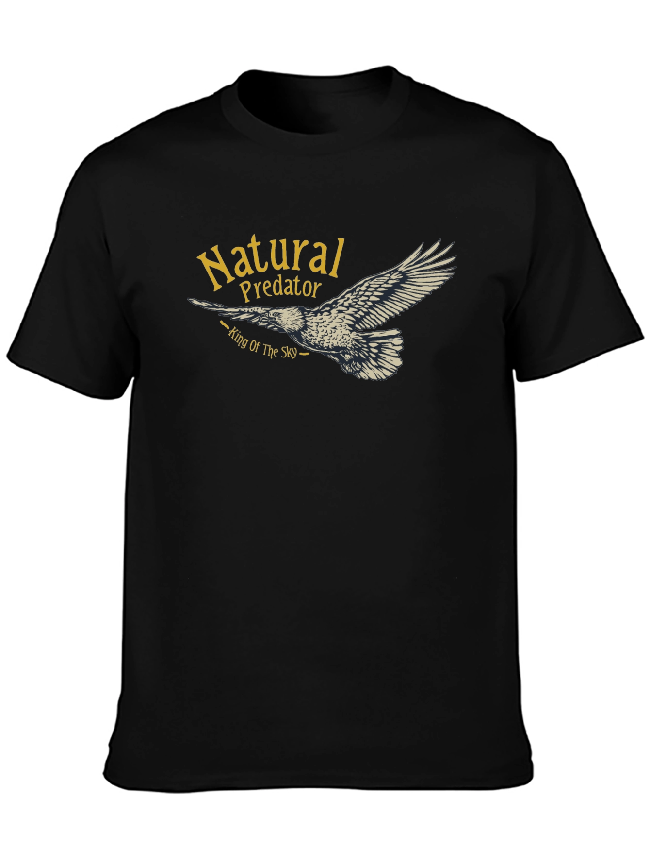 Black Natural Predator Eagle T-Shirt view 3