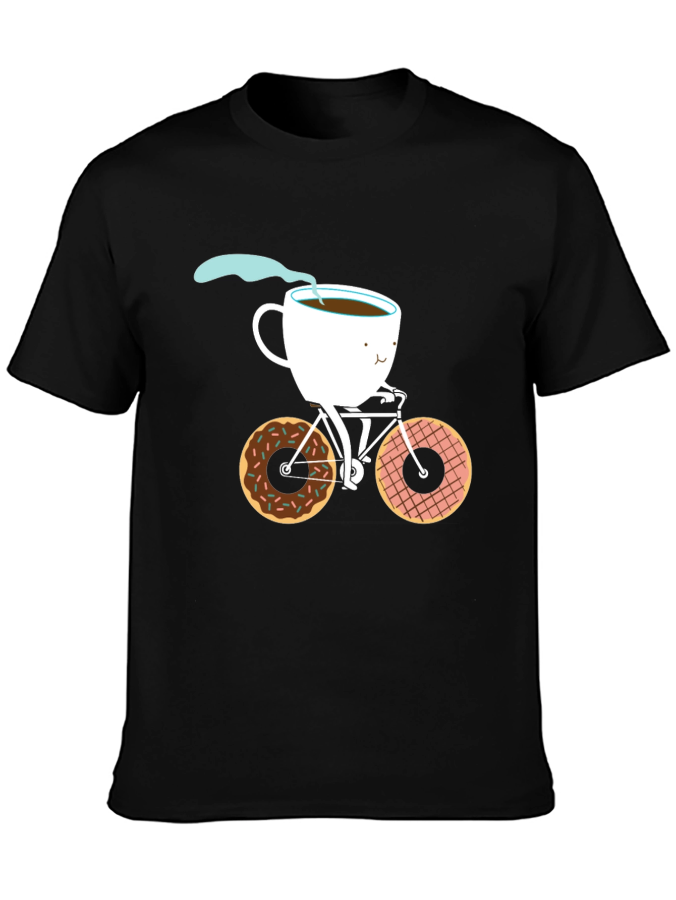 Black Coffee & Donuts Cycle T-Shirt view 3