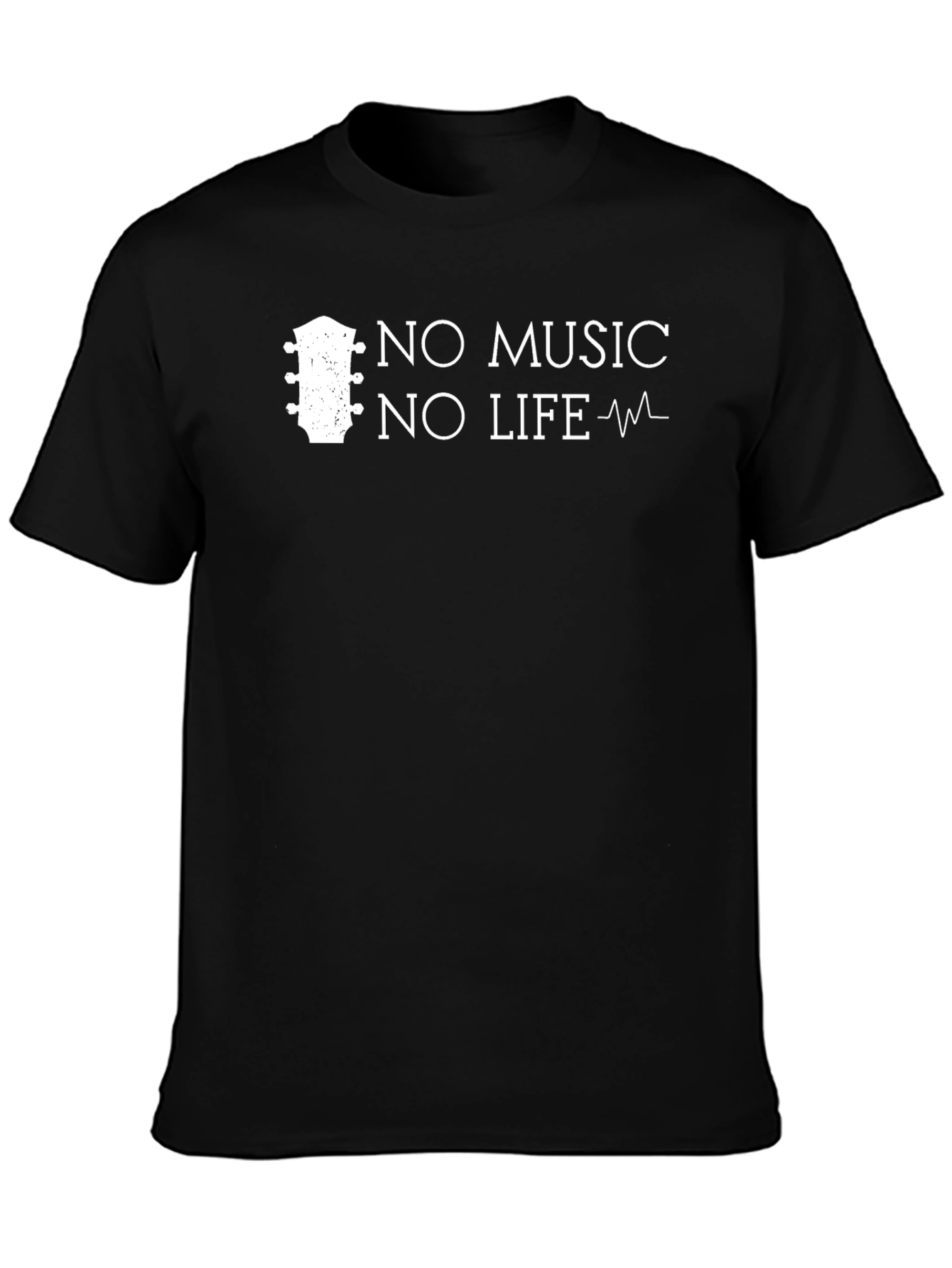 Black No Music No Life Graphic Tee view 3