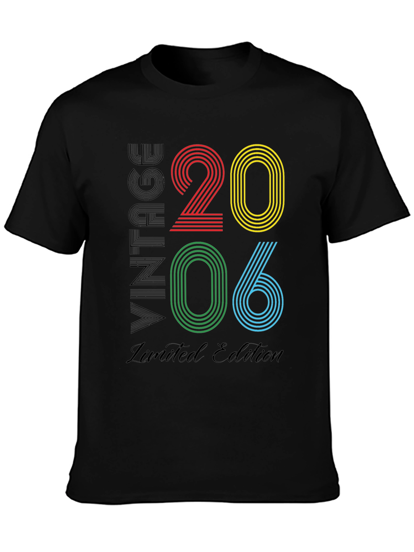 Black Vintage 2006 Limited Edition Graphic T-Shirt view 3