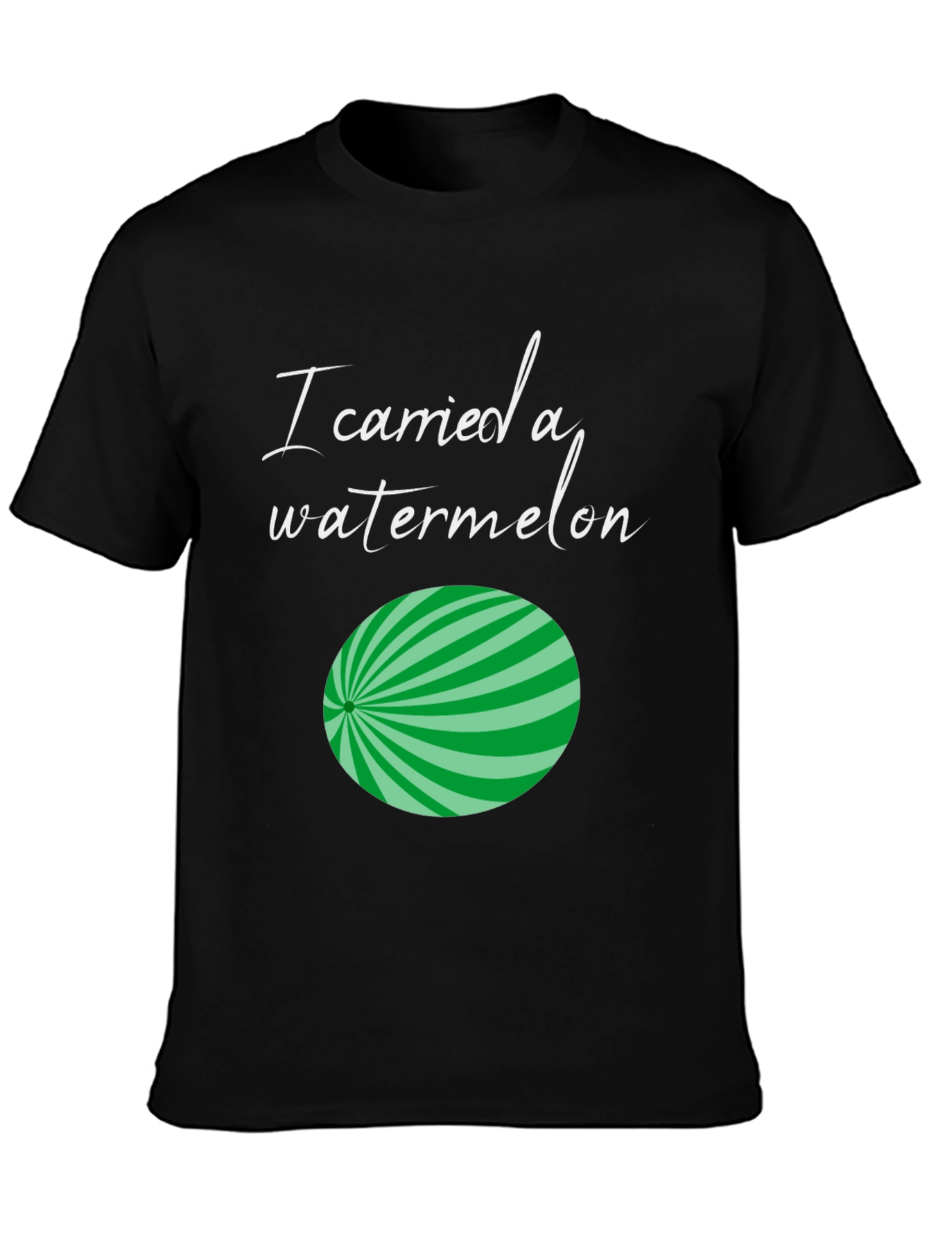 Black I Carried A Watermelon Graphic Tee view 3