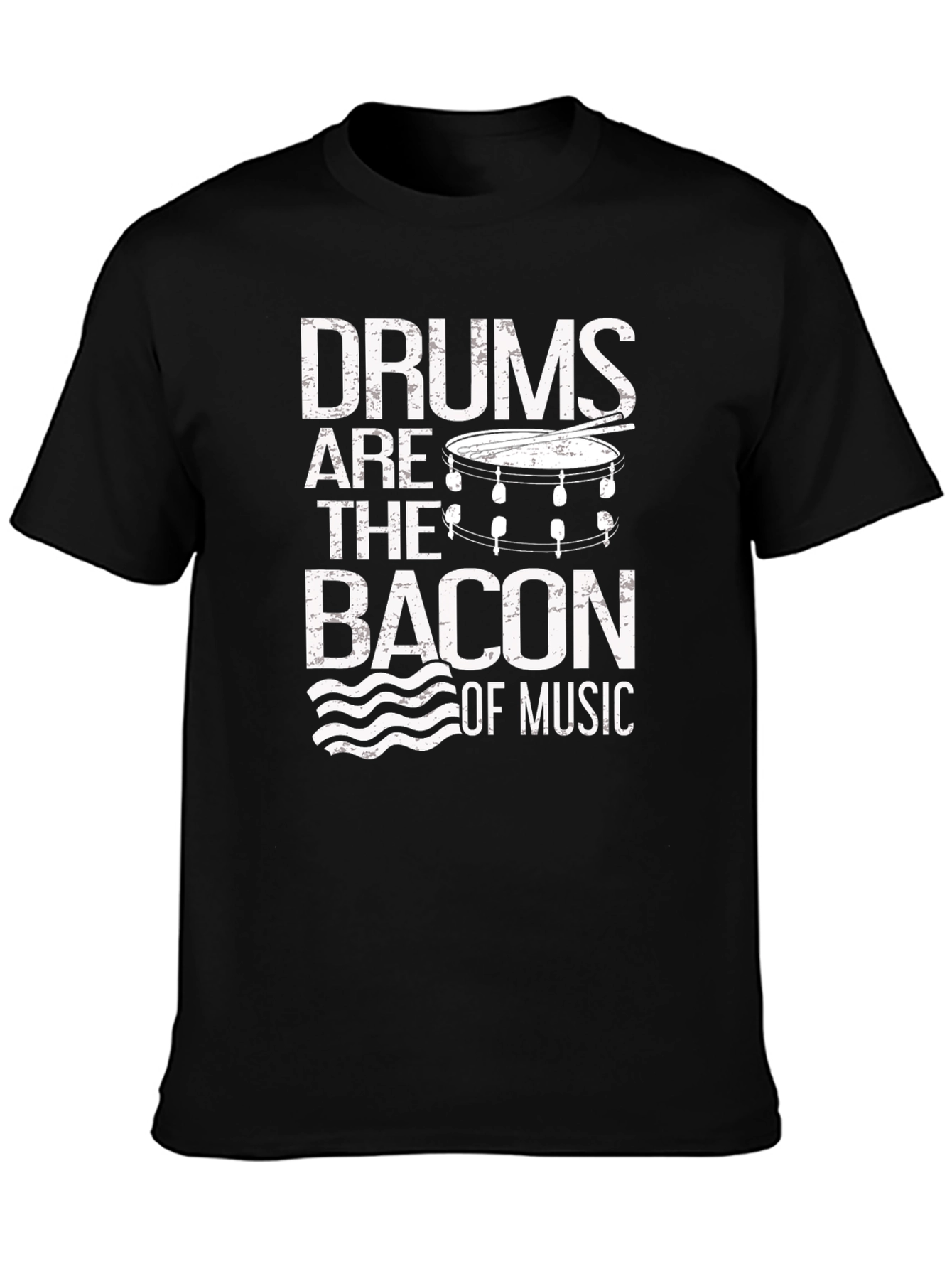 Drums are the Bacon of Music Graphic Tee - 3