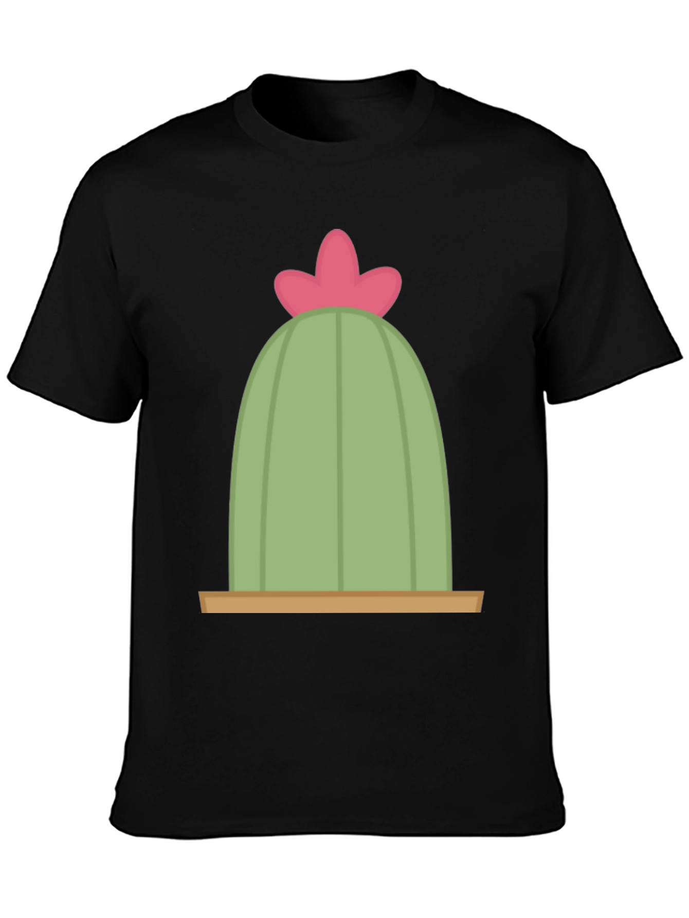 Black Cactus Graphic Tee - Desert Humor T-Shirt view 3