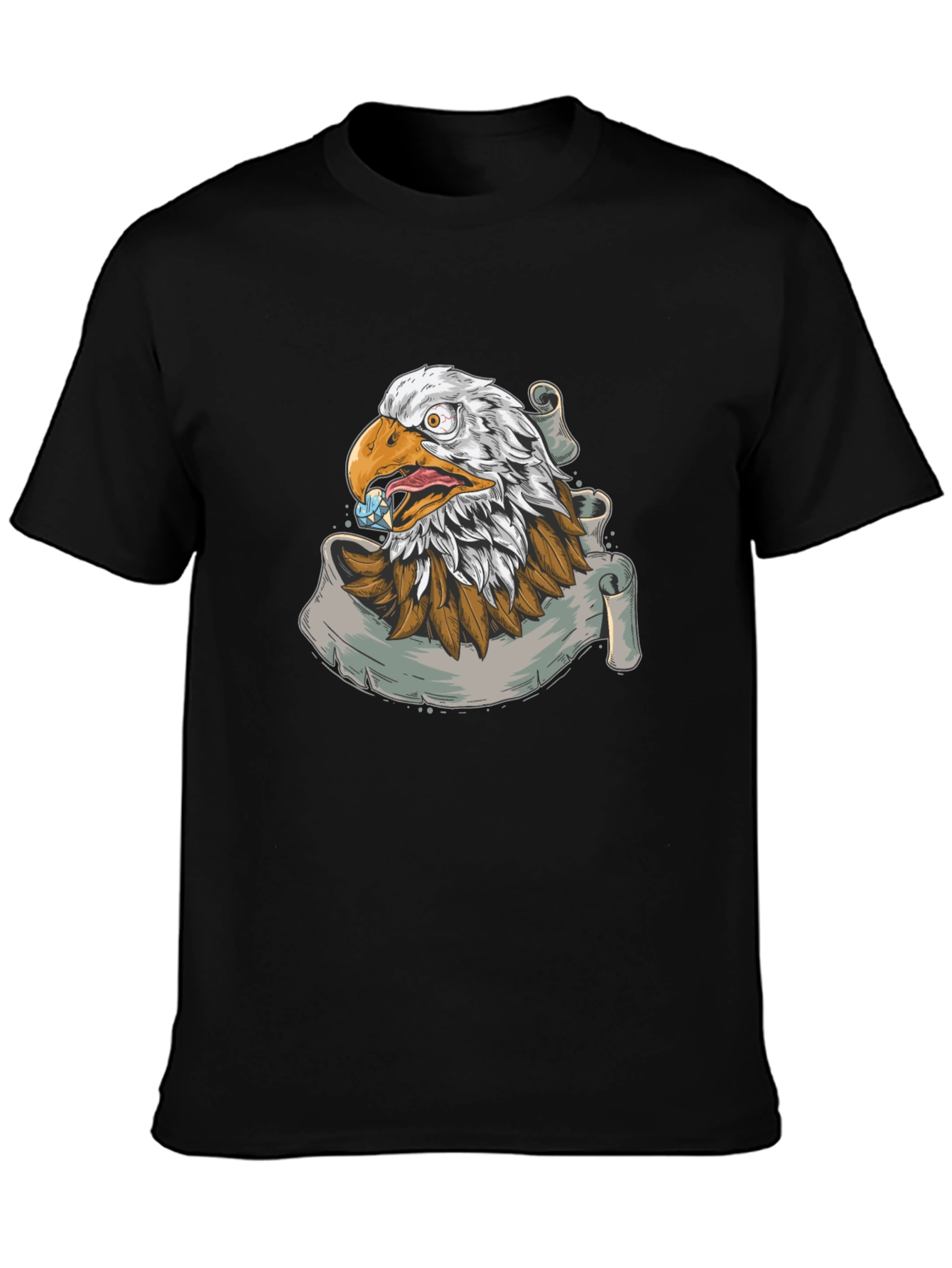 Black Eagle Graphic Print T-Shirt view 3