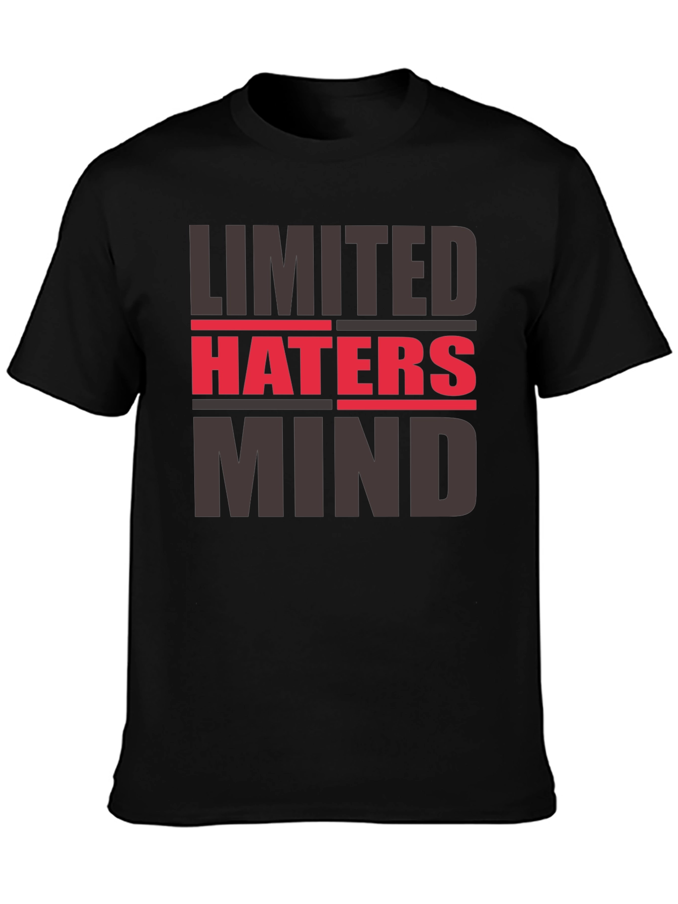 Black Limited Haters Mind Graphic Tee view 3