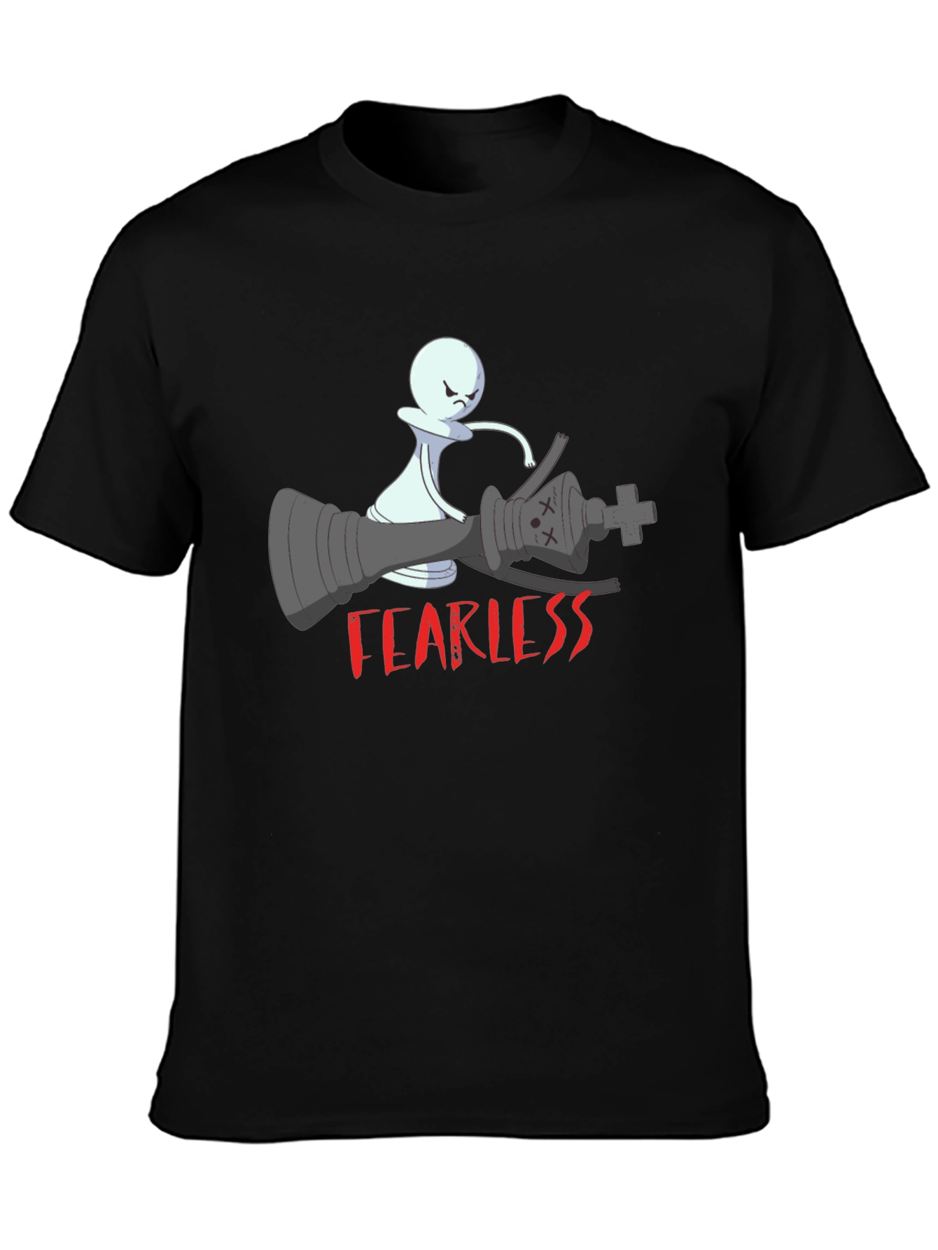 Fearless Chess Piece Graphic T-Shirt - 3