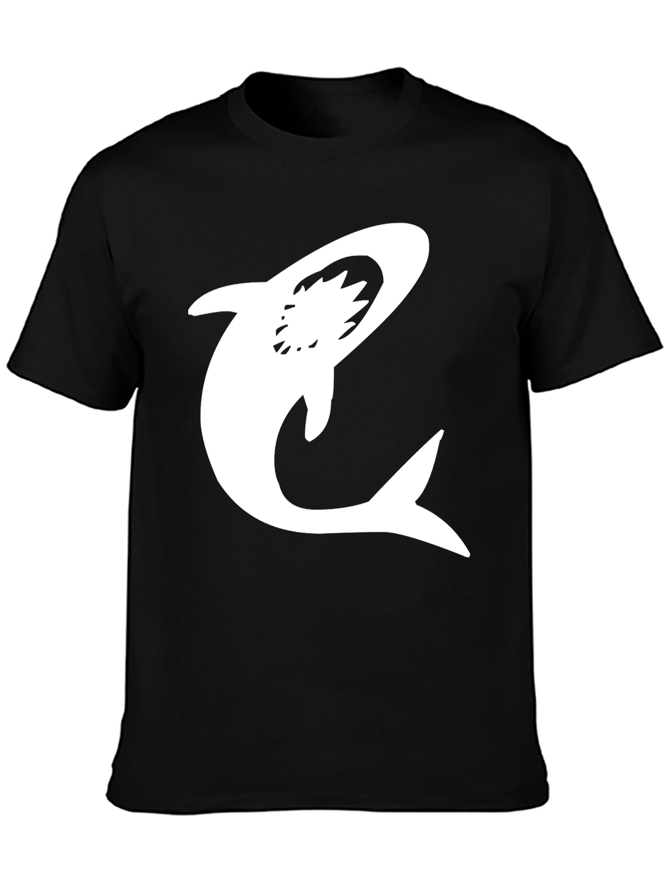 Black Shark Graphic Black Tee view 3