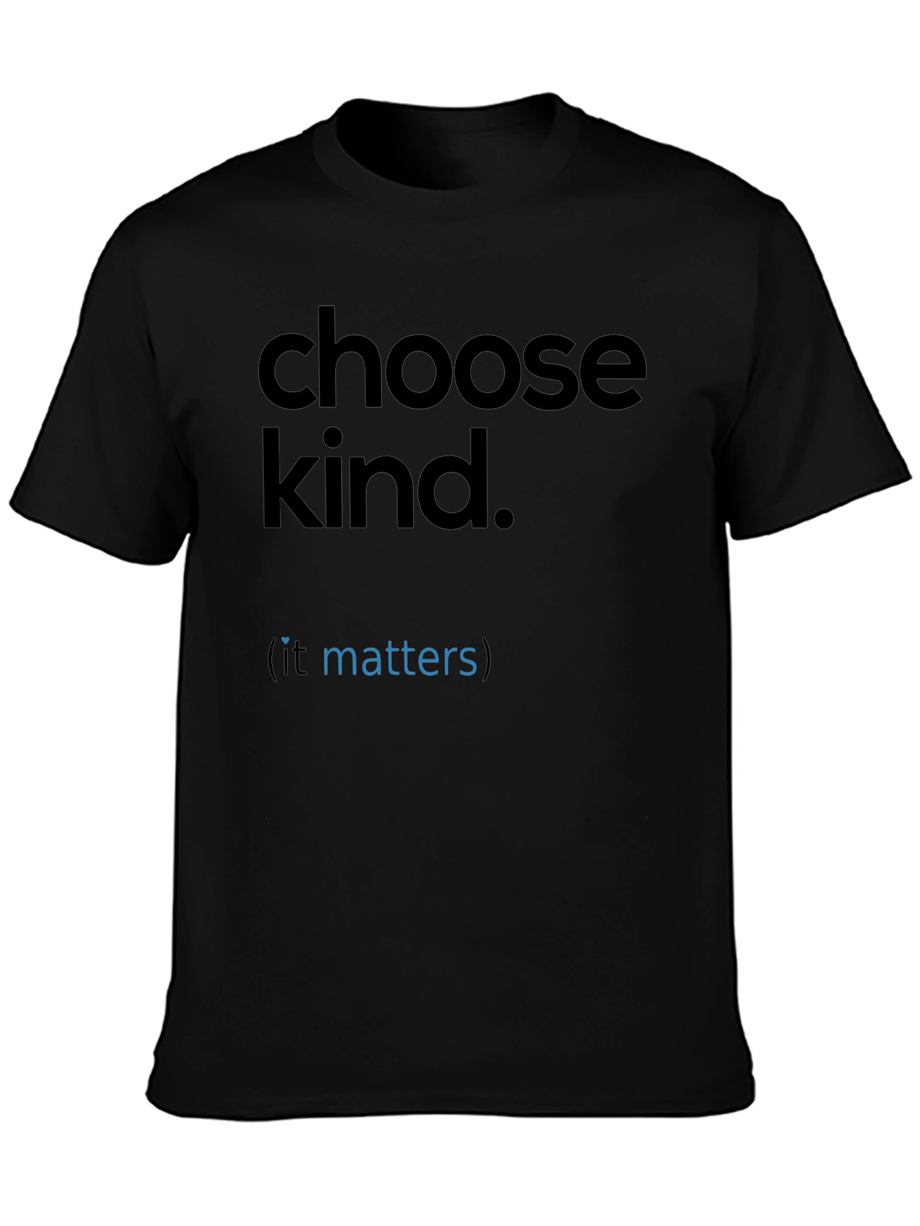 Black Choose Kind T-Shirt - Inspirational Graphic Tee view 3
