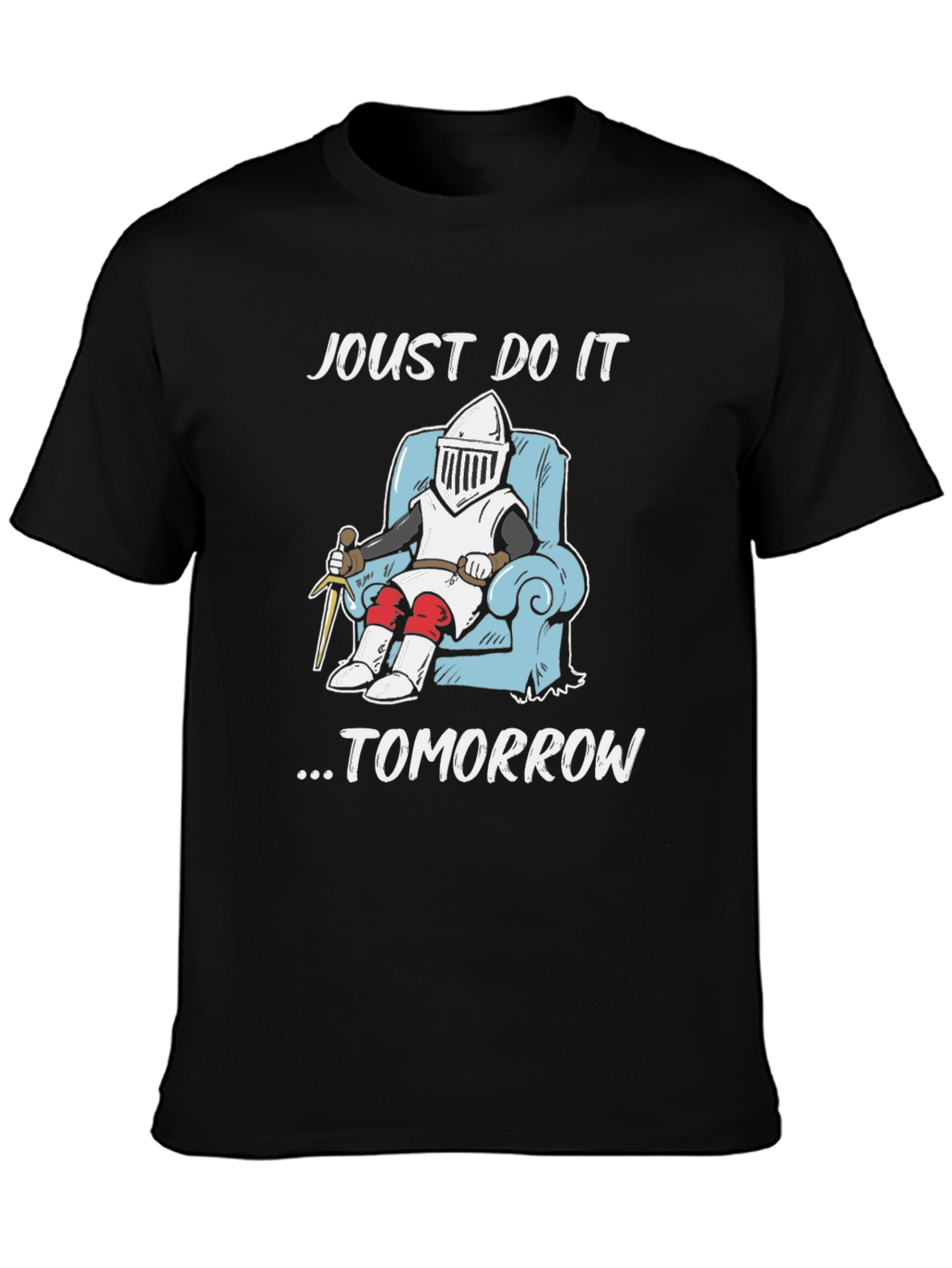 Black Joust Do It Tomorrow T-Shirt view 3