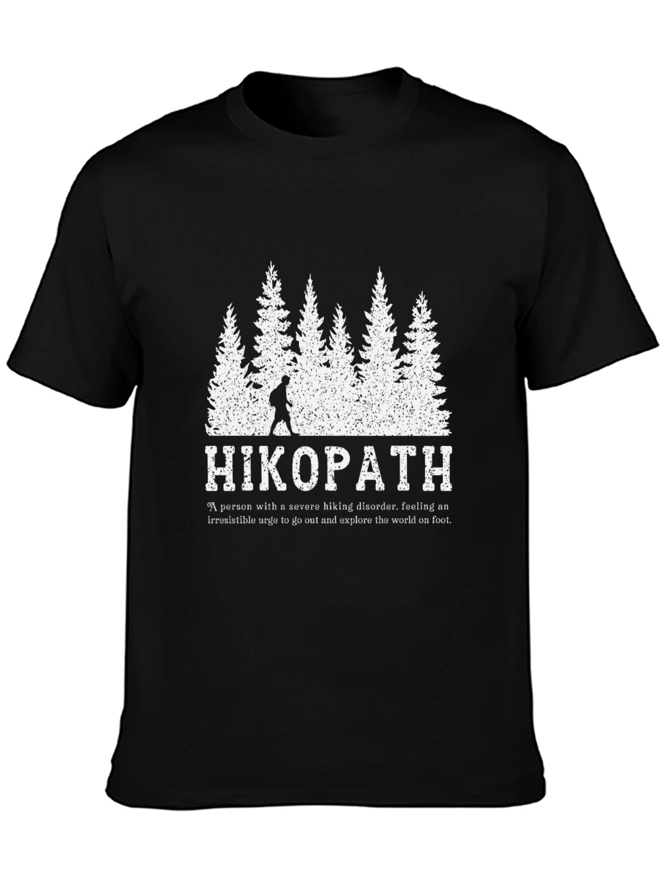 Black Hikopath Hiking T-Shirt - Explore the World view 3