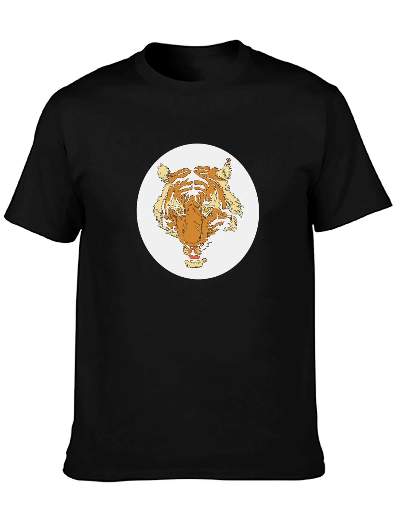 Black Tiger Graphic Tee - Black Cotton Blend view 3