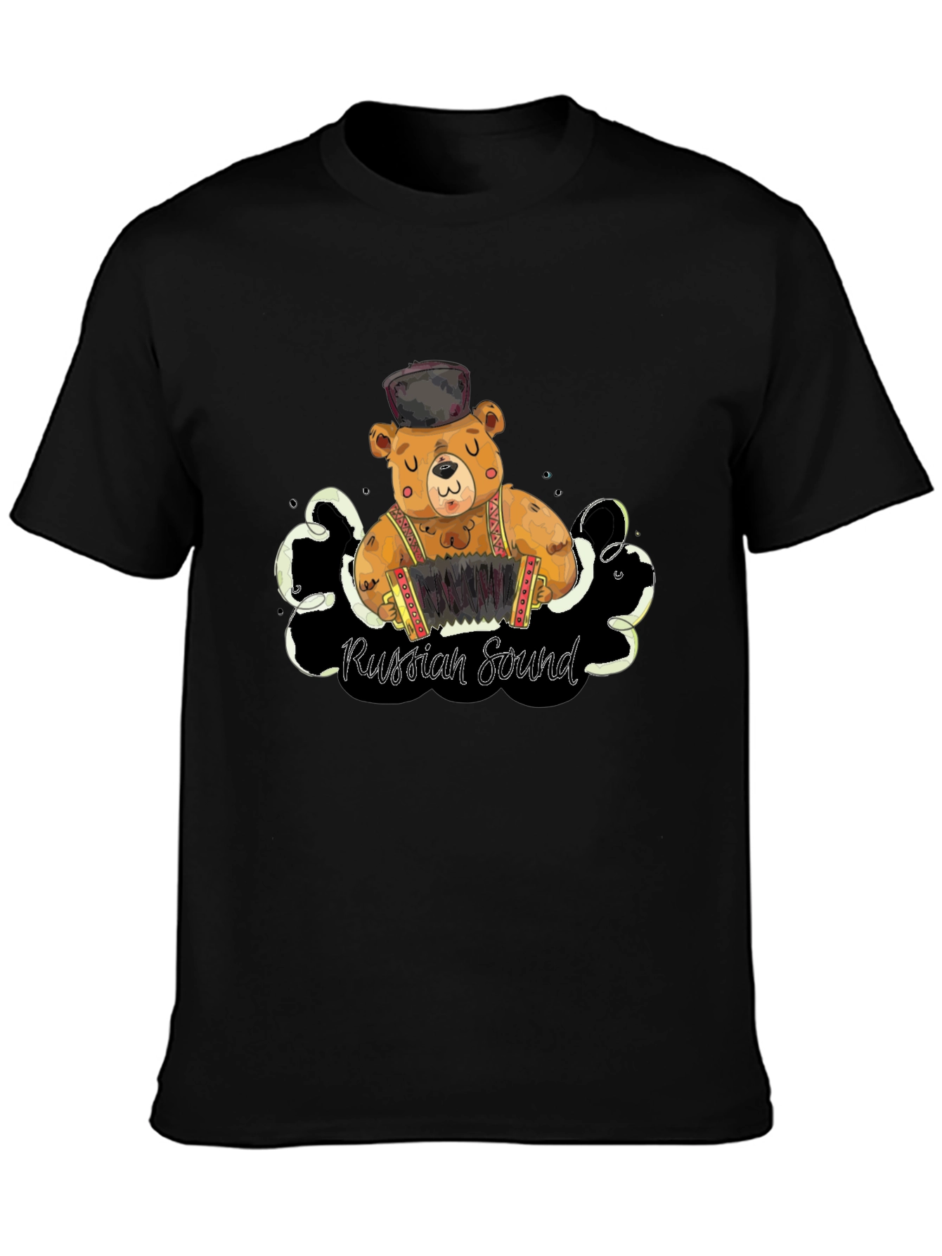 Black Russian Sound Bear T-Shirt view 3