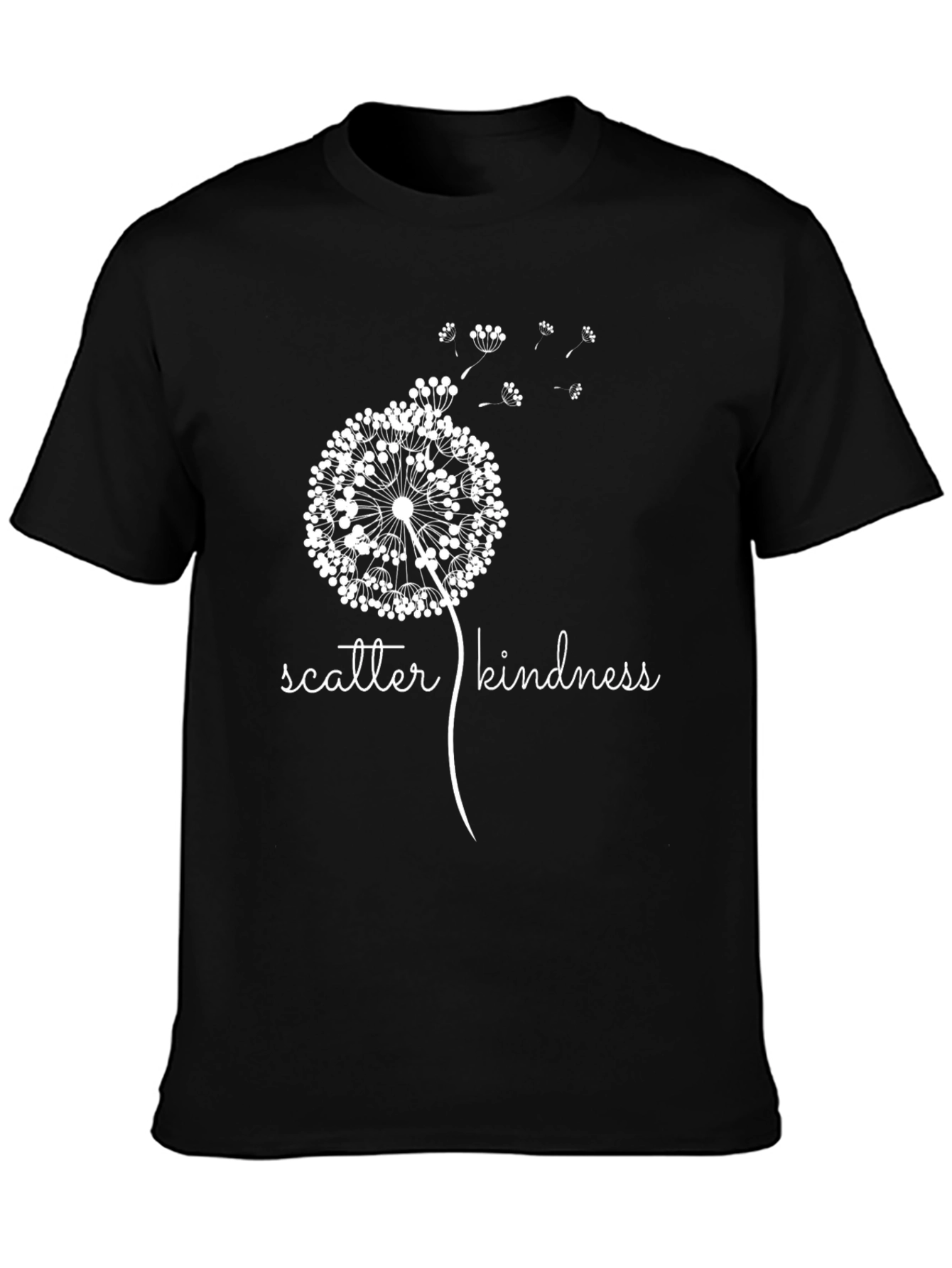 Black Scatter Kindness Graphic T-Shirt view 3