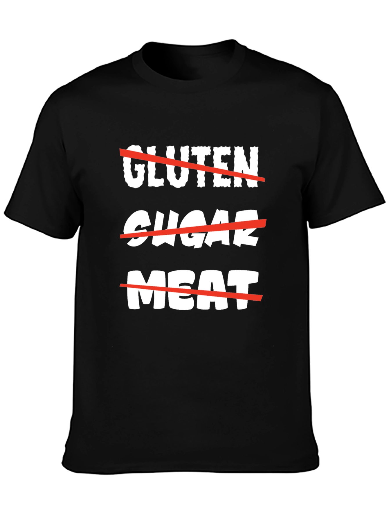 Gluten Sugar Meat Diet T-Shirt - 3