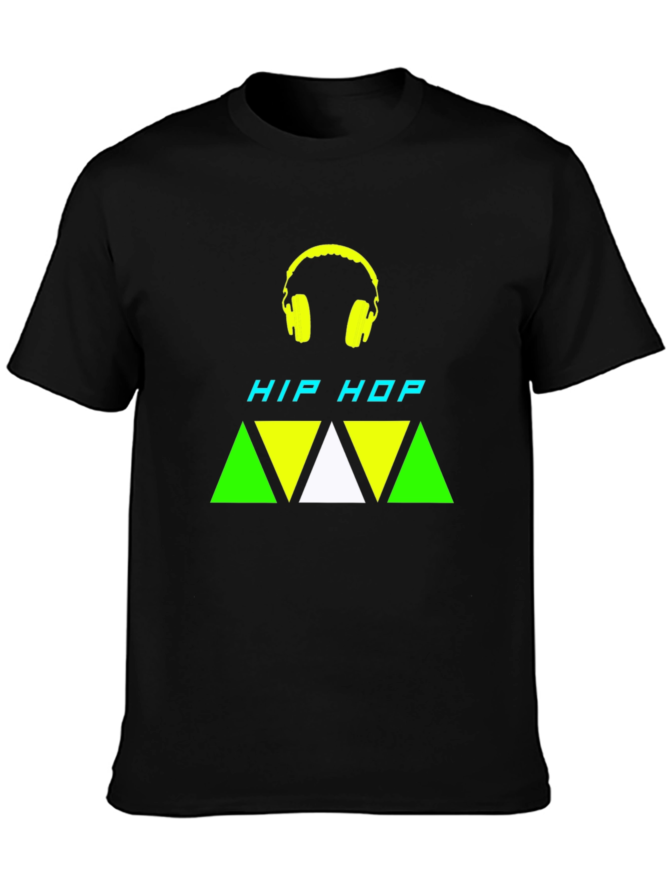 Black Hip Hop Graphic Tee - Stylish & Trendy Black T-Shirt view 3