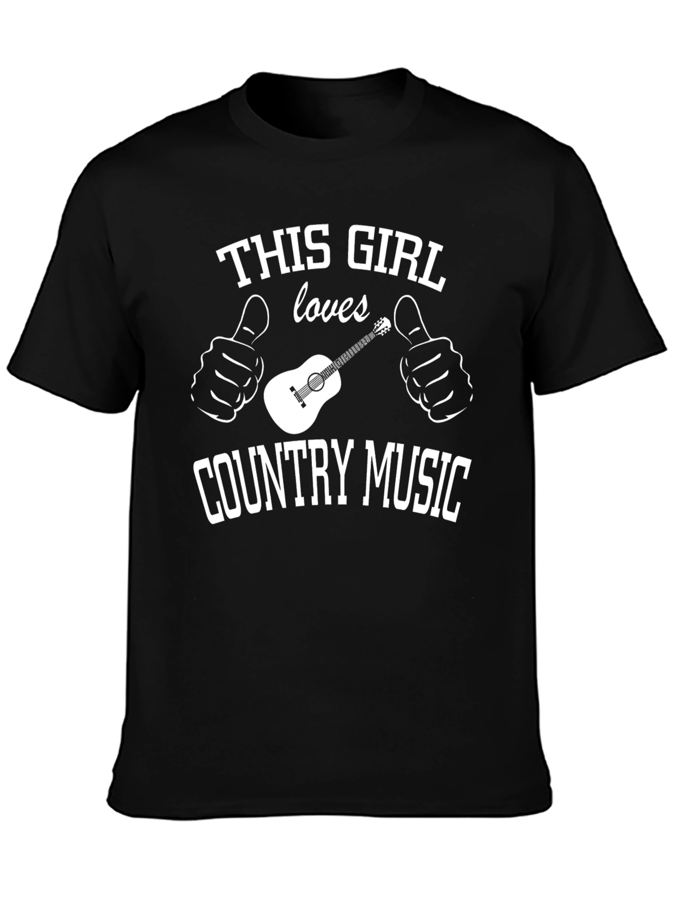 Black Country Music Lover T-Shirt - "This Girl Loves" view 3