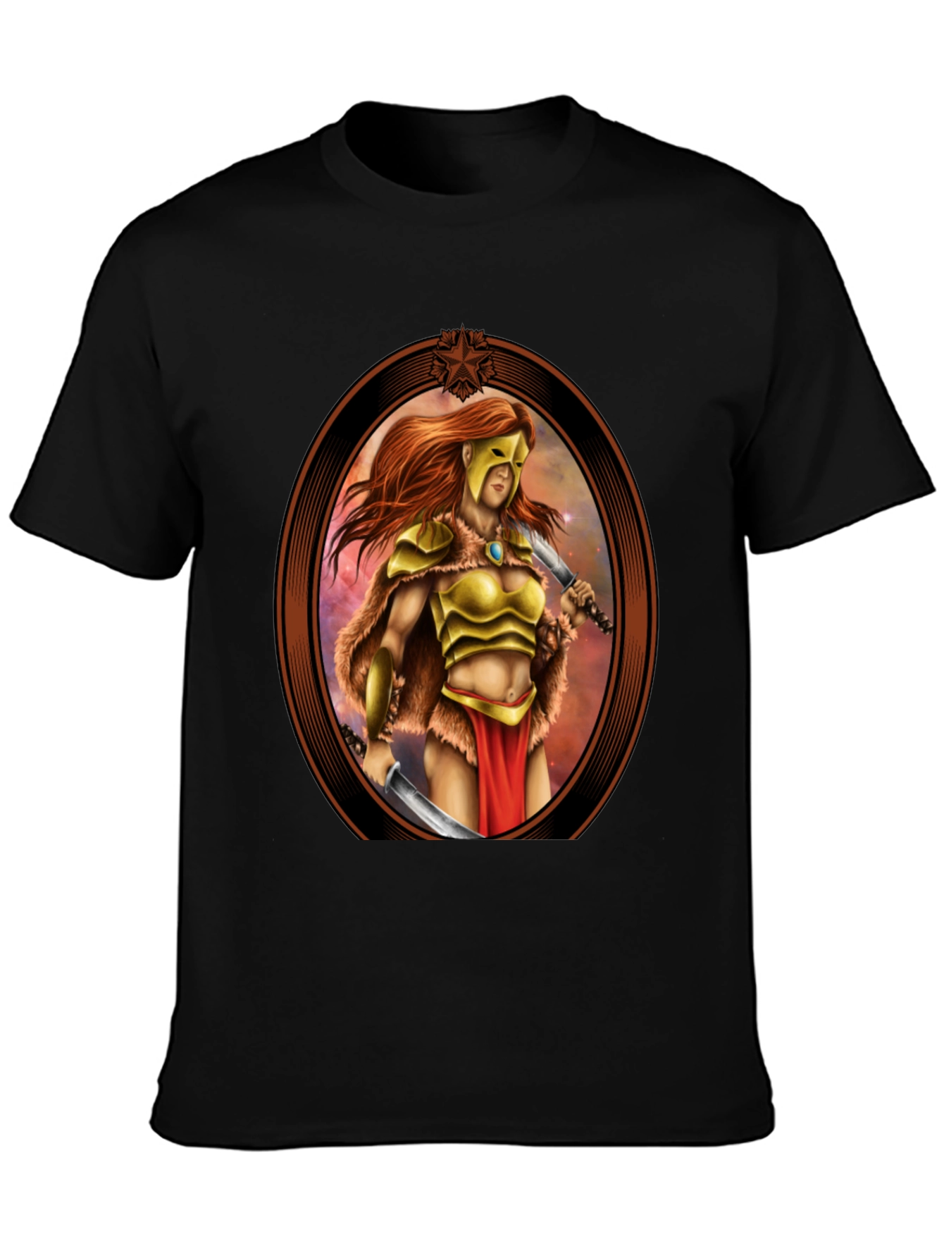 Black Warrior Woman Graphic Tee view 3