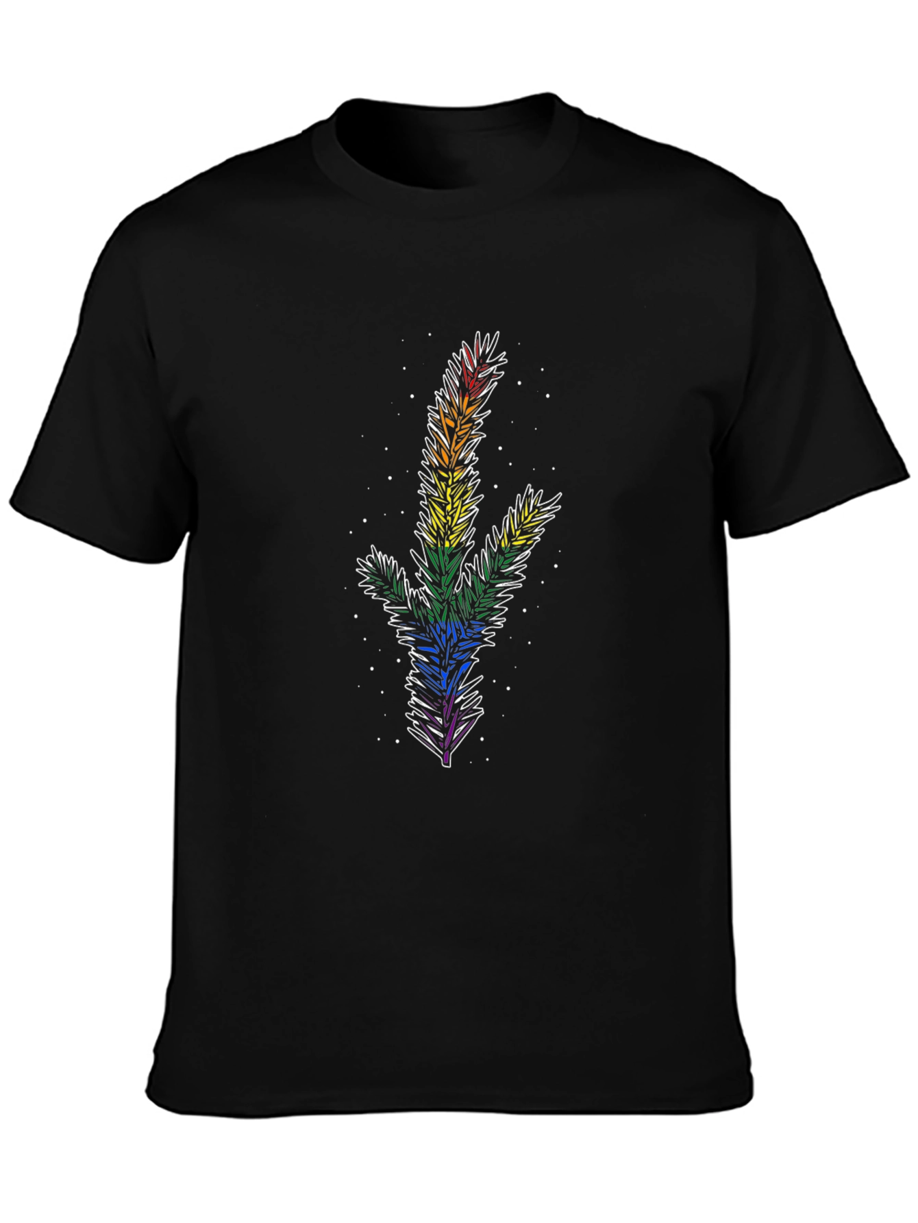 Rainbow Pine Tree Graphic Tee - Pride Apparel - 3