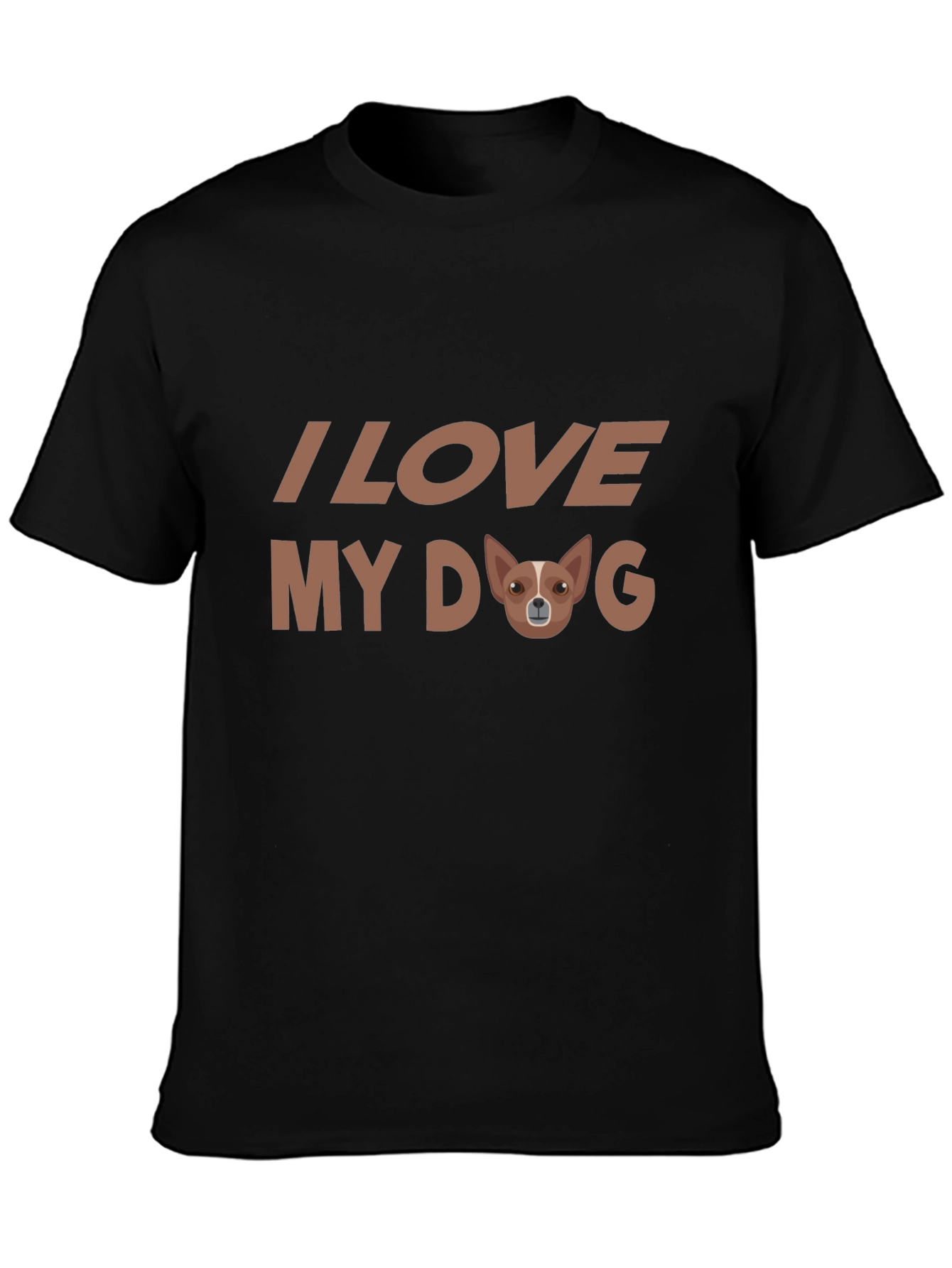 Black I Love My Dog Graphic Tee view 3