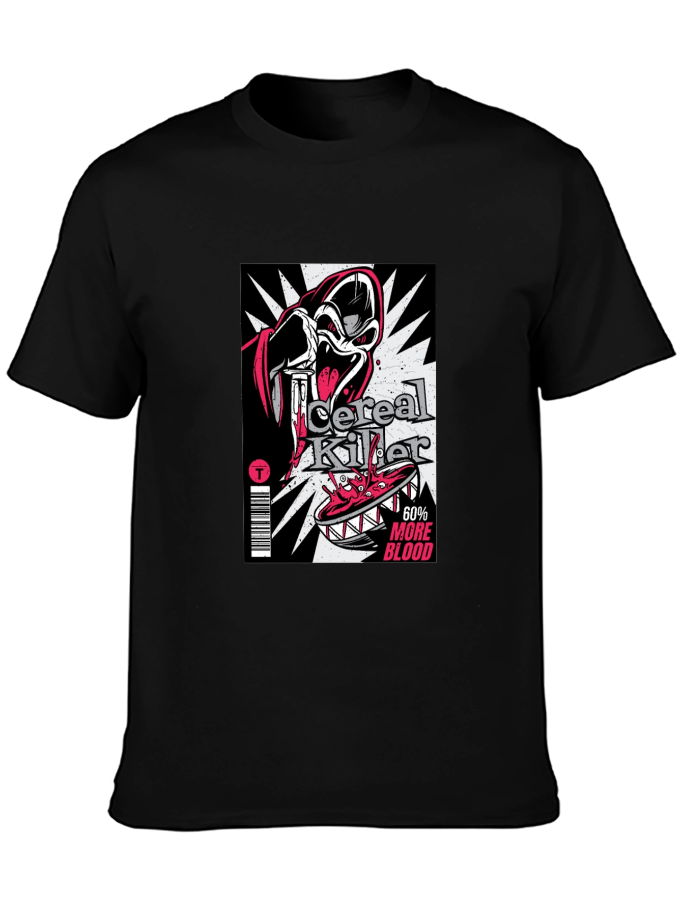 Black Cereal Killer Graphic T-Shirt - Black view 3