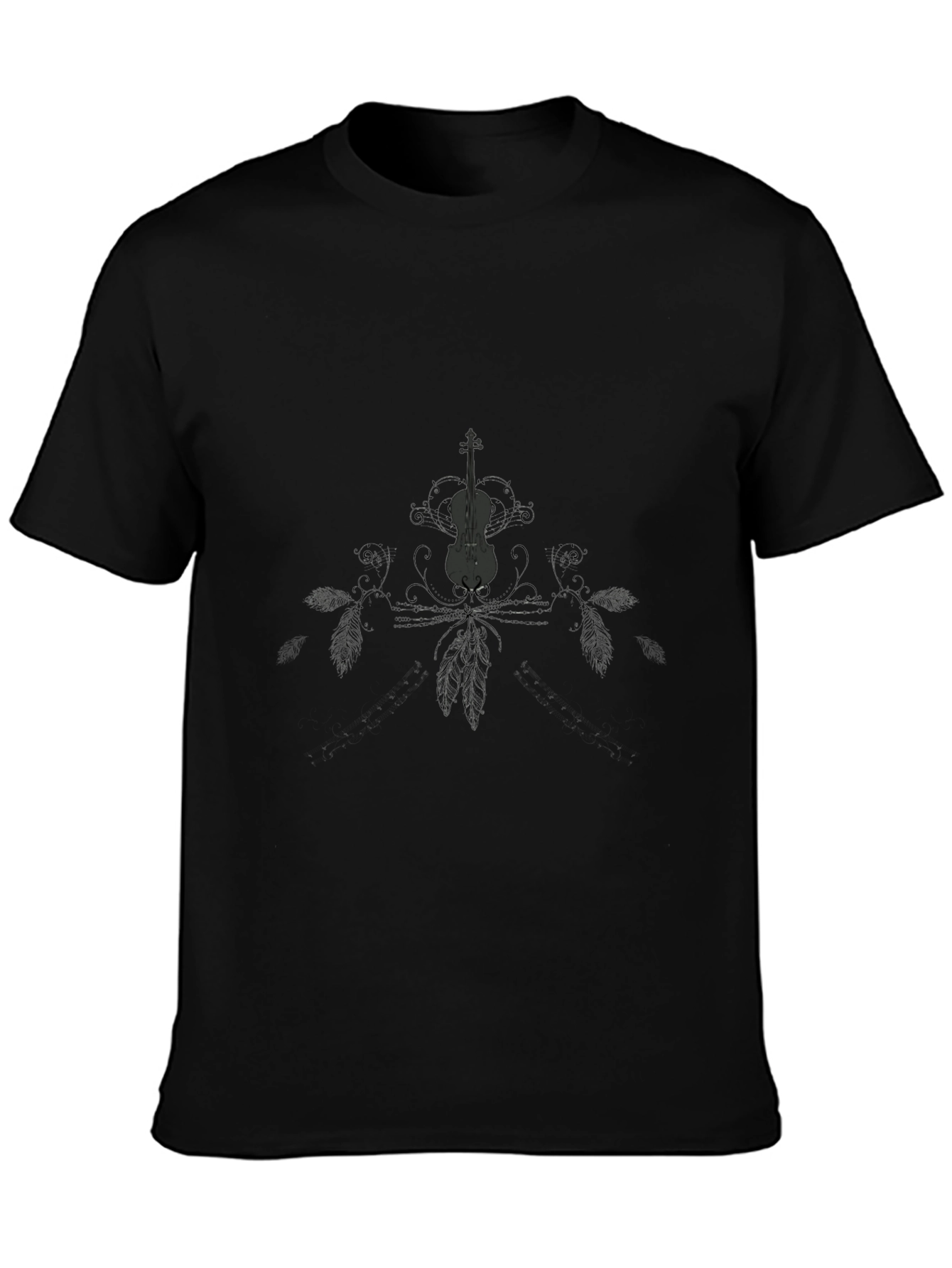Black Violin Graphic Tee - Dark Style view 3