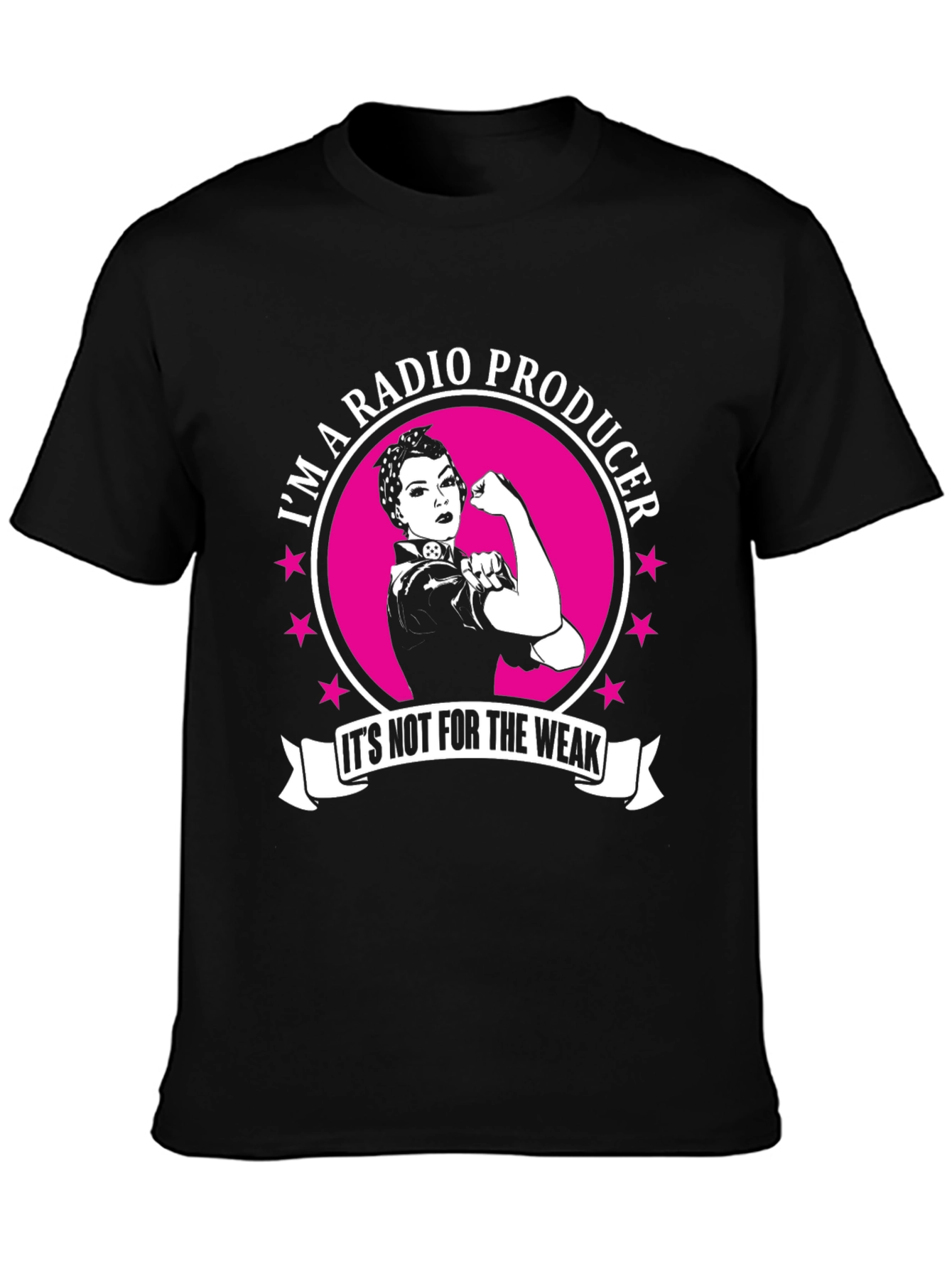 Black Radio Producer T-Shirt - It's Not For The Weak! view 3