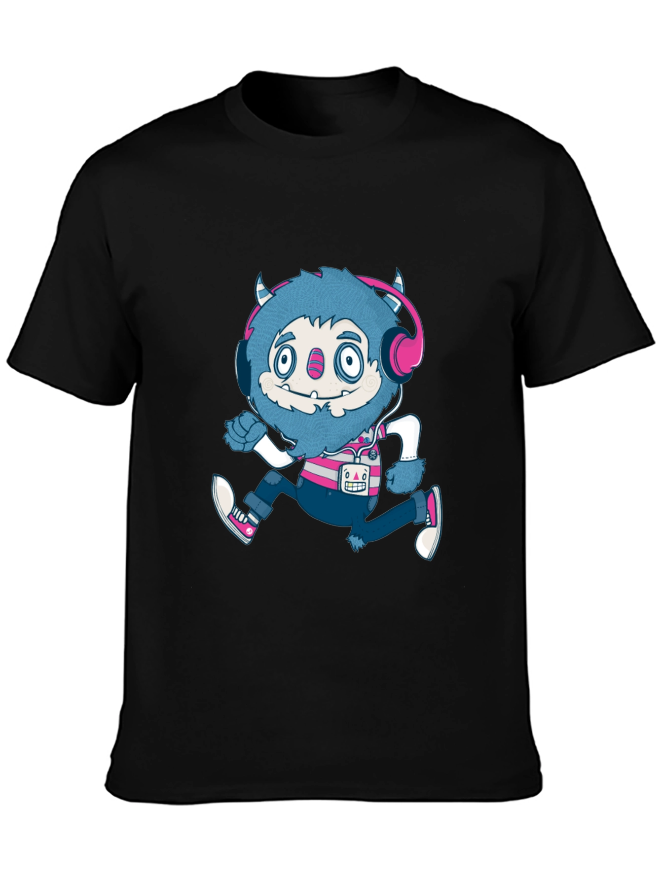 Black Monster Graphic T-Shirt - Funky & Fun view 3