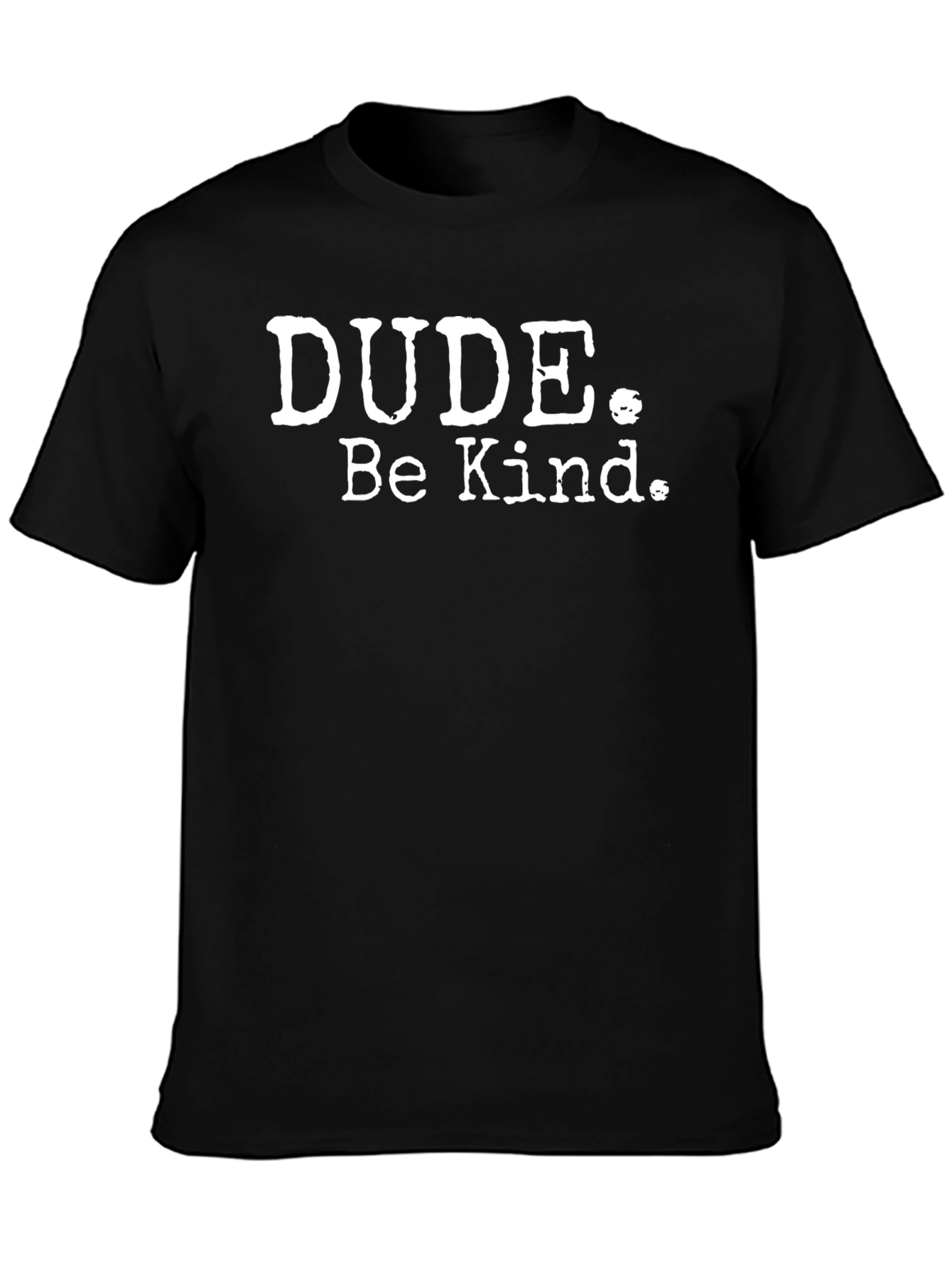 Black Dude Be Kind Graphic Tee - Black Casual T-Shirt view 3