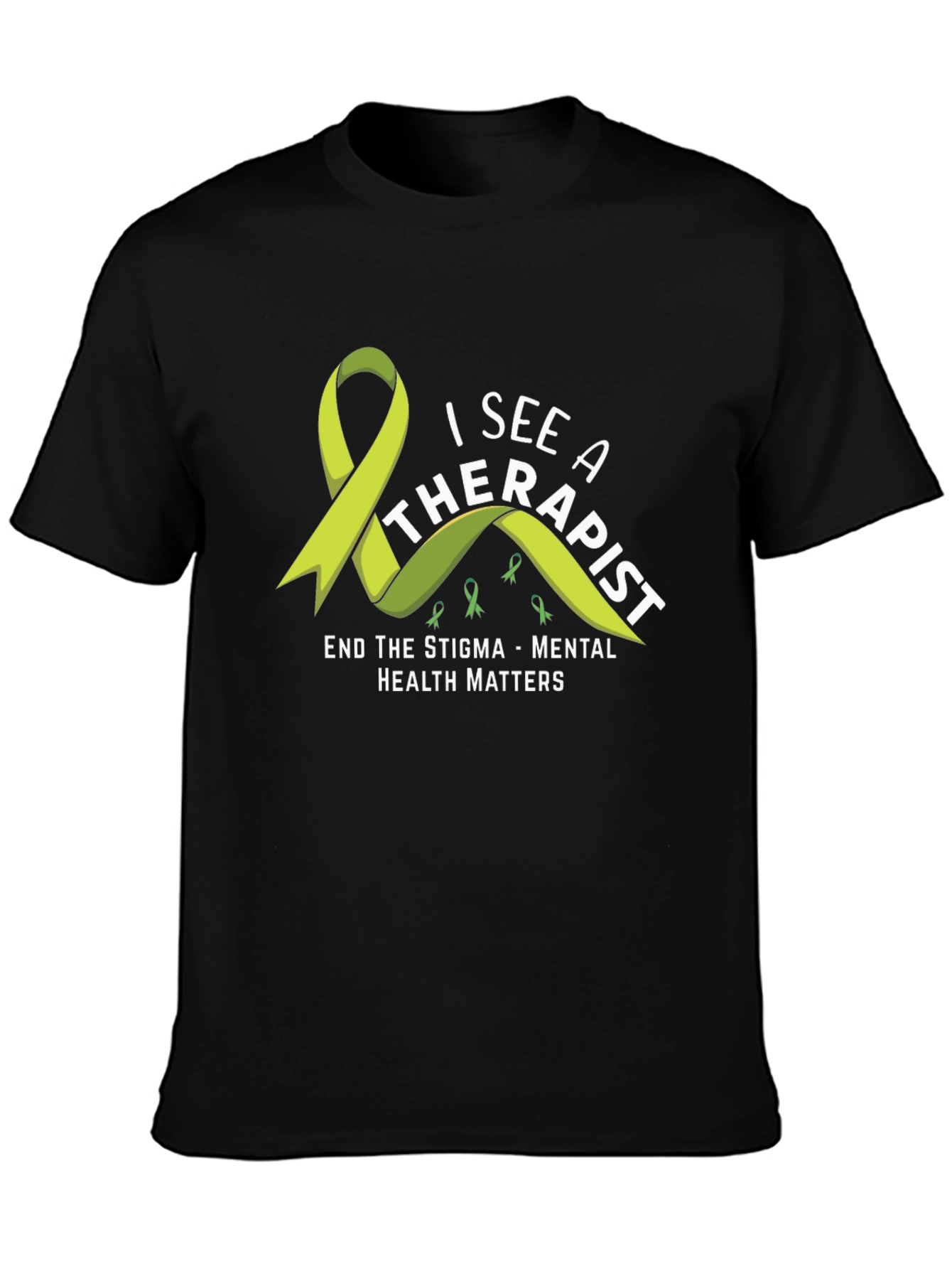 Black Mental Health Matters T-Shirt: See a Therapist view 3