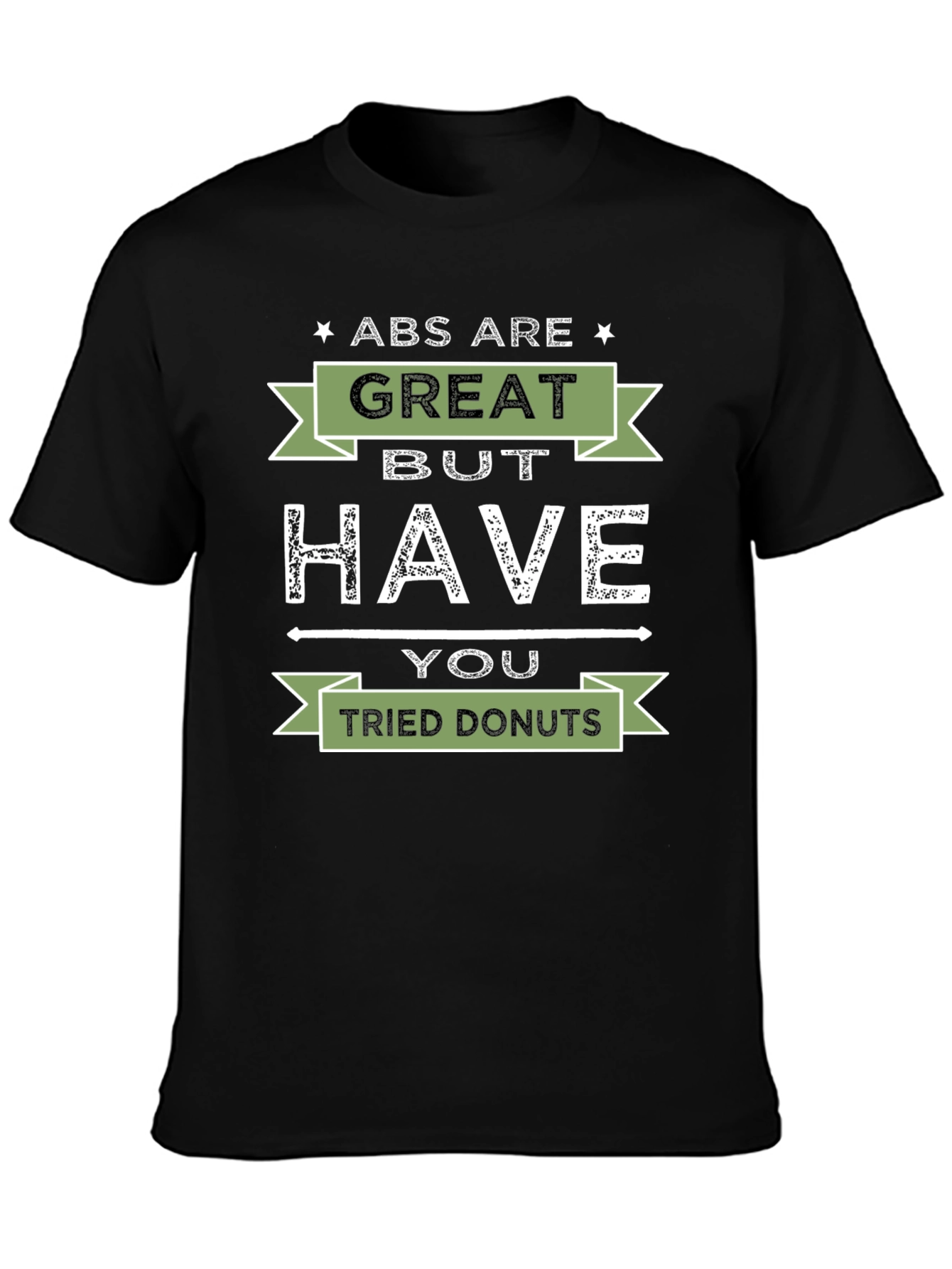 Black Abs are Great, But Have You Tried Donuts T-Shirt view 3